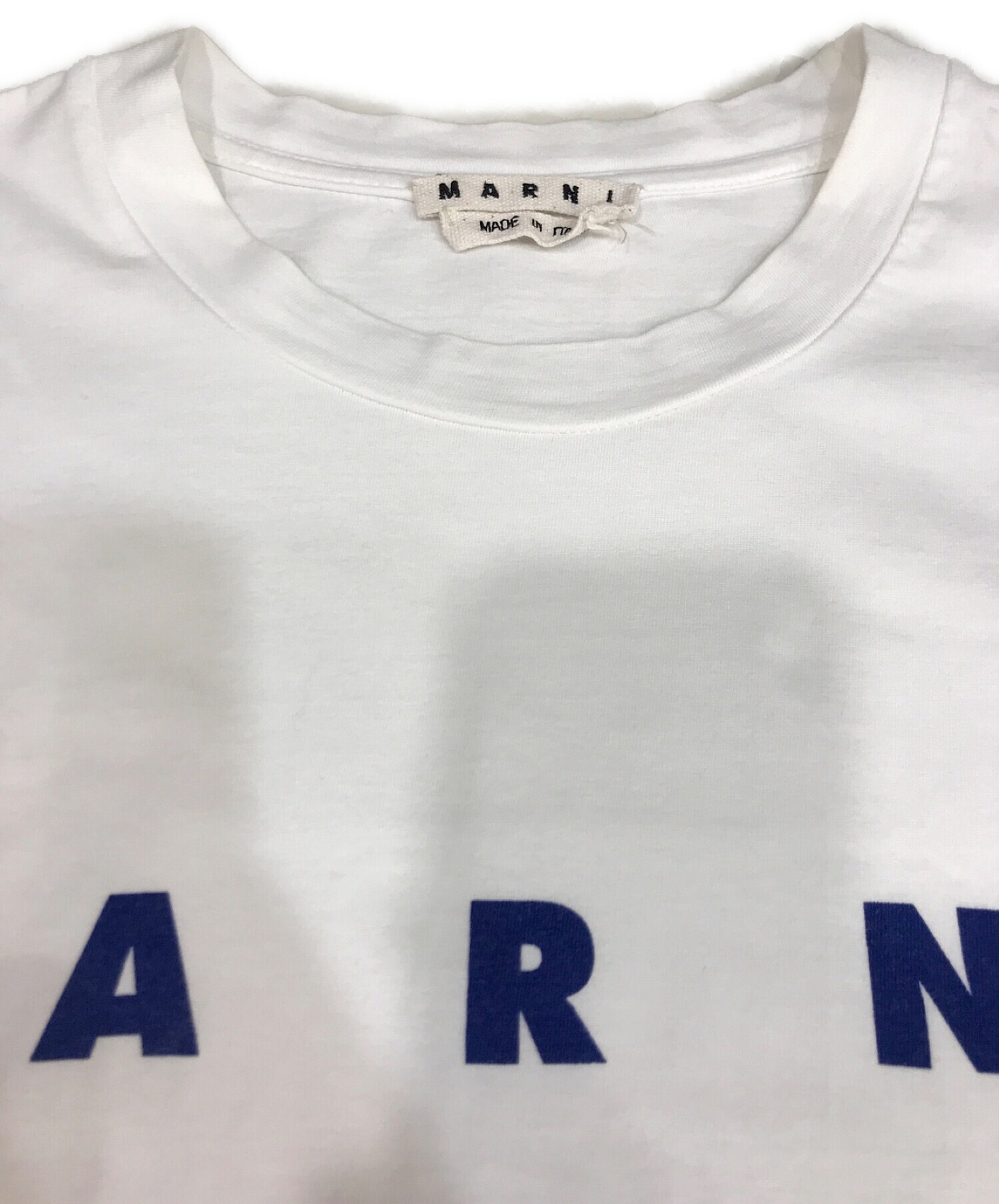 MARNI (マルニ) ロゴプリントTシャツ　HUMU0143P0 ホワイト サイズ:46