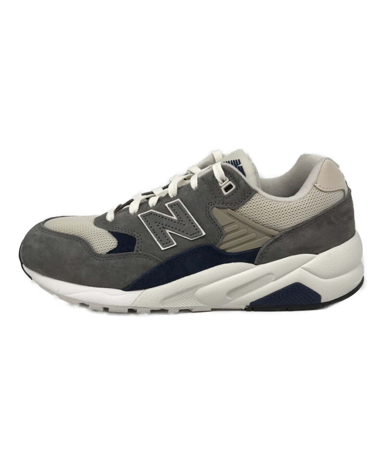 NEW BALANCE (ニューバランス) 580ローカットスニーカー MT580RCB グレー×ネイビー サイズ:28.5