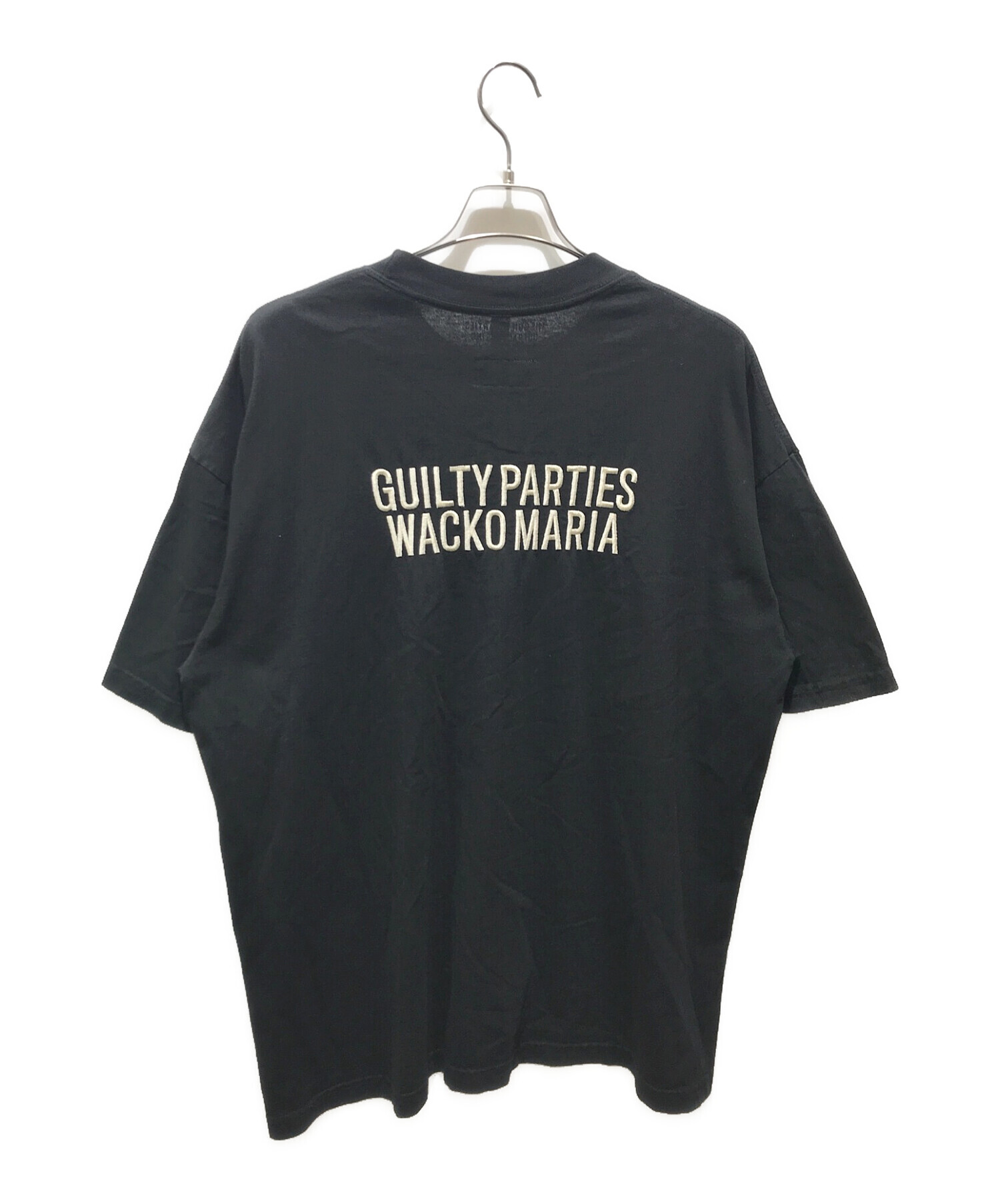 WACKO MARIA (ワコマリア) 刺繍ロゴTシャツ　BUDSPOOL ×舐達麻 ブラック サイズ:XL