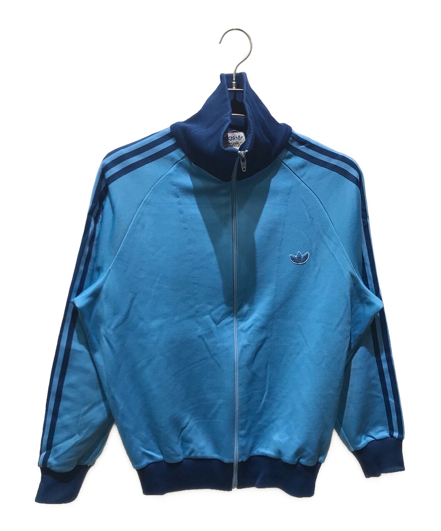 adidas (アディダス) ヴィンテージトラックジャケット　 80s デサント製 ブルー サイズ:5