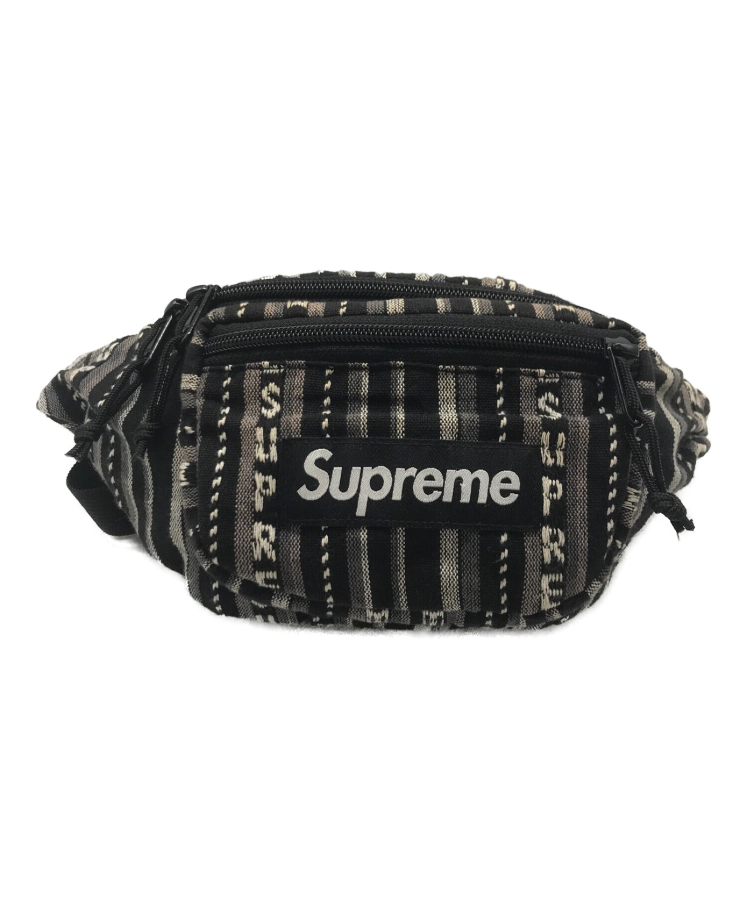 中古・古着通販】SUPREME (シュプリーム) Woven Stripe Waist Bag