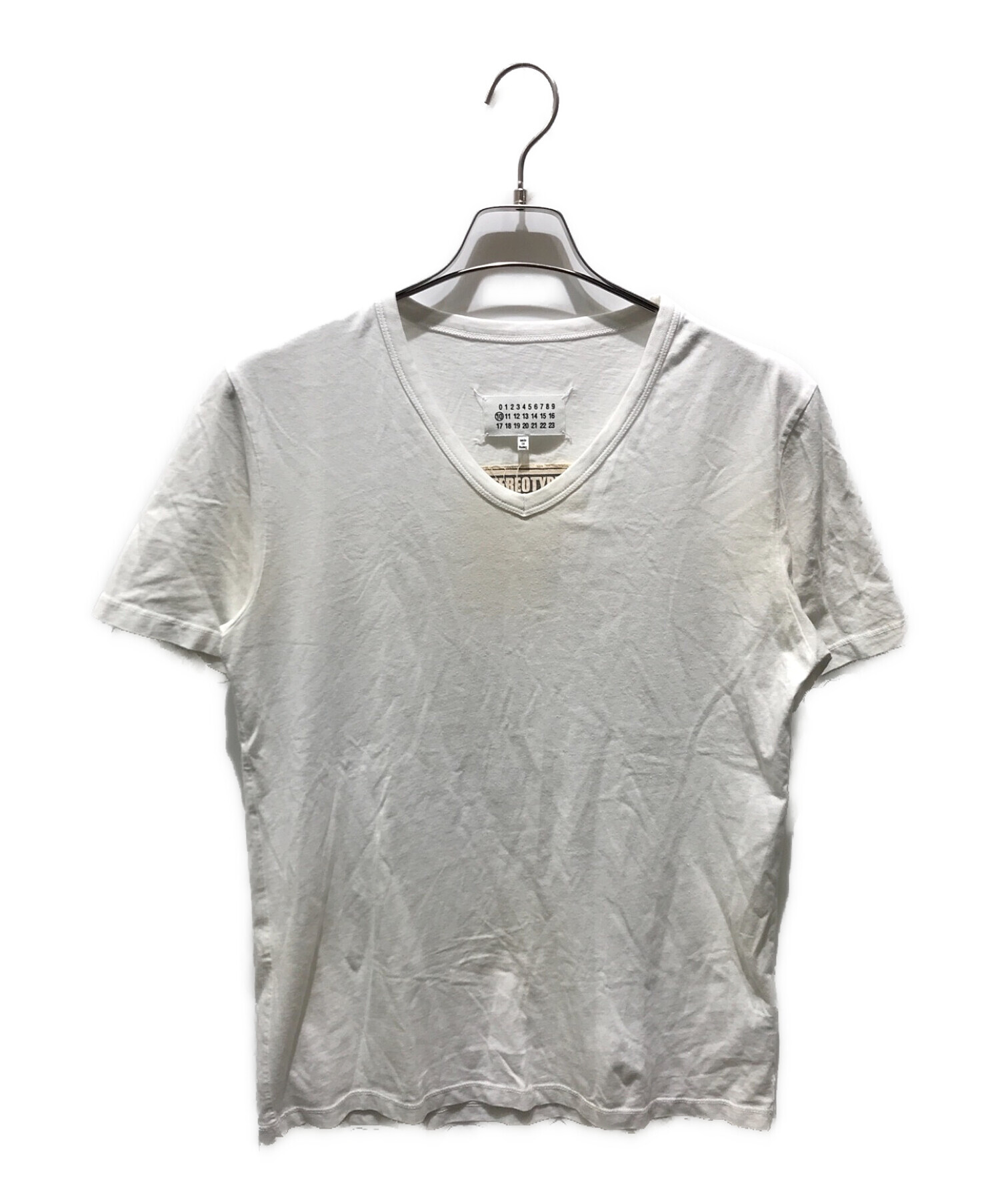 Maison Margiela (メゾンマルジェラ) ステレオタイプTシャツ　S50GC0510 ホワイト サイズ:46