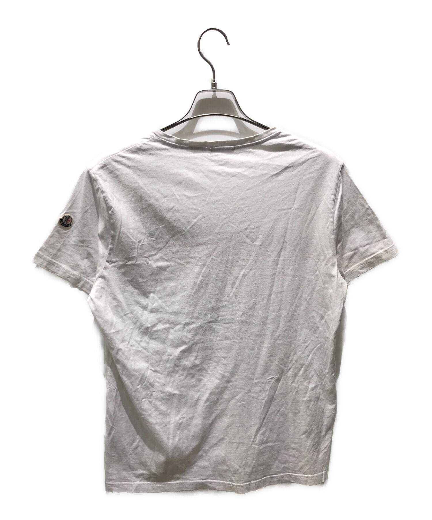 MONCLER (モンクレール) VネックTシャツ　B10918100100 ホワイト サイズ:XL
