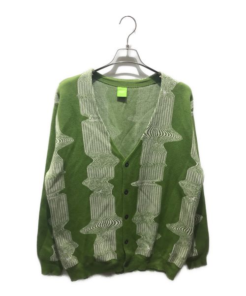 【中古・古着通販】HUF (ハフ) AVALON CARDIGAN グリーン