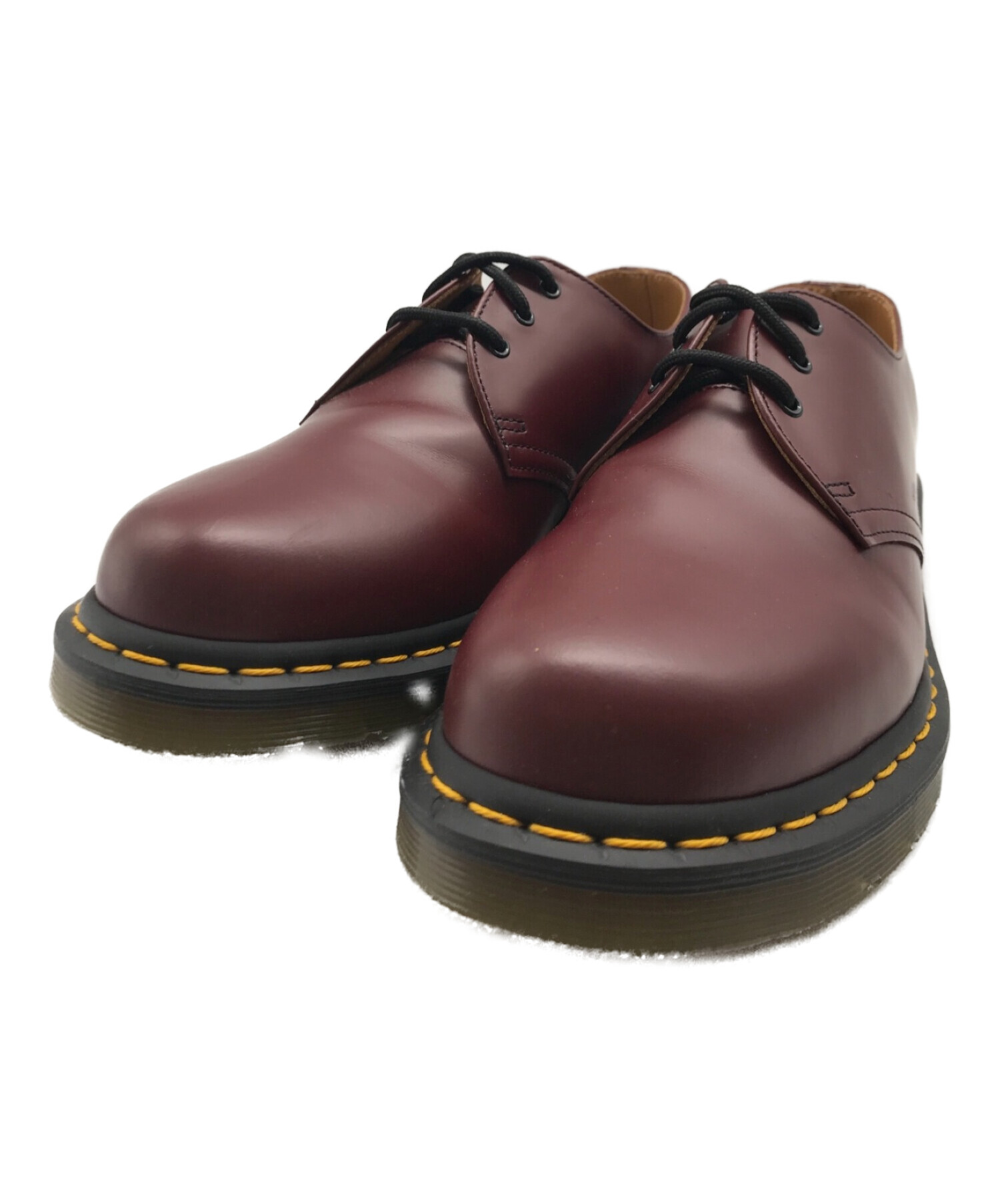 Dr.Martens ドクターマーチン 3ホール レッド - ローファー/革靴