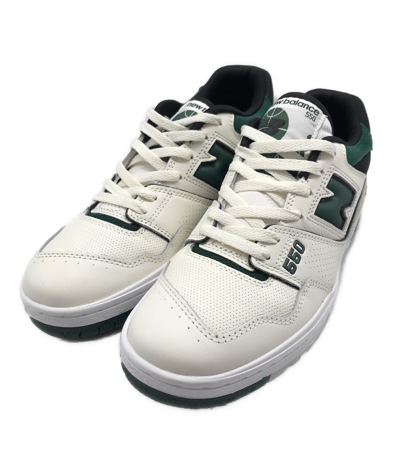 NEW BALANCE (ニューバランス) スニーカー　BB550VTC グリーン×ベージュ サイズ:27.5