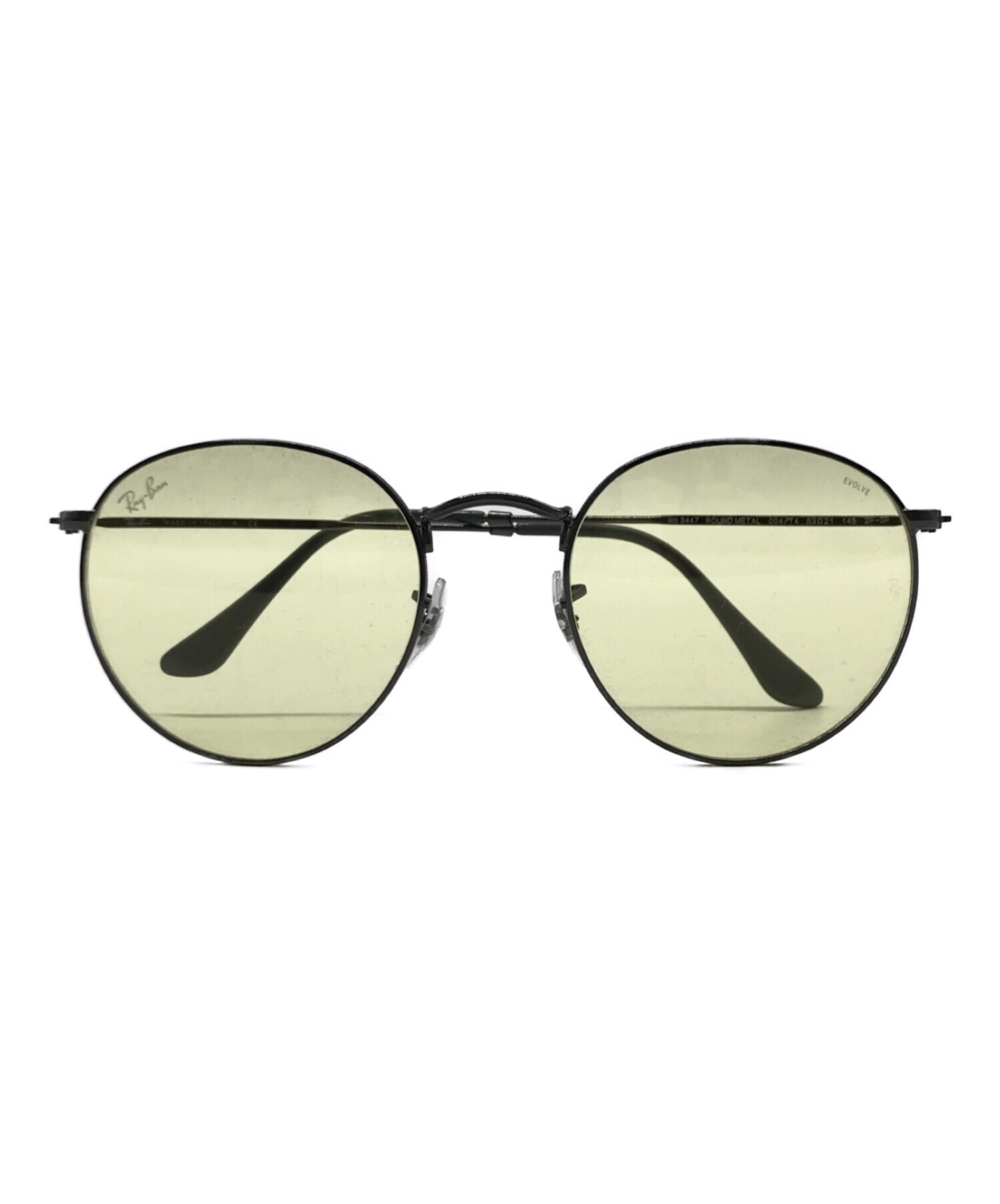 RAY-BAN (レイバン) ROUND METAL　RB3447 グレー×イエロー