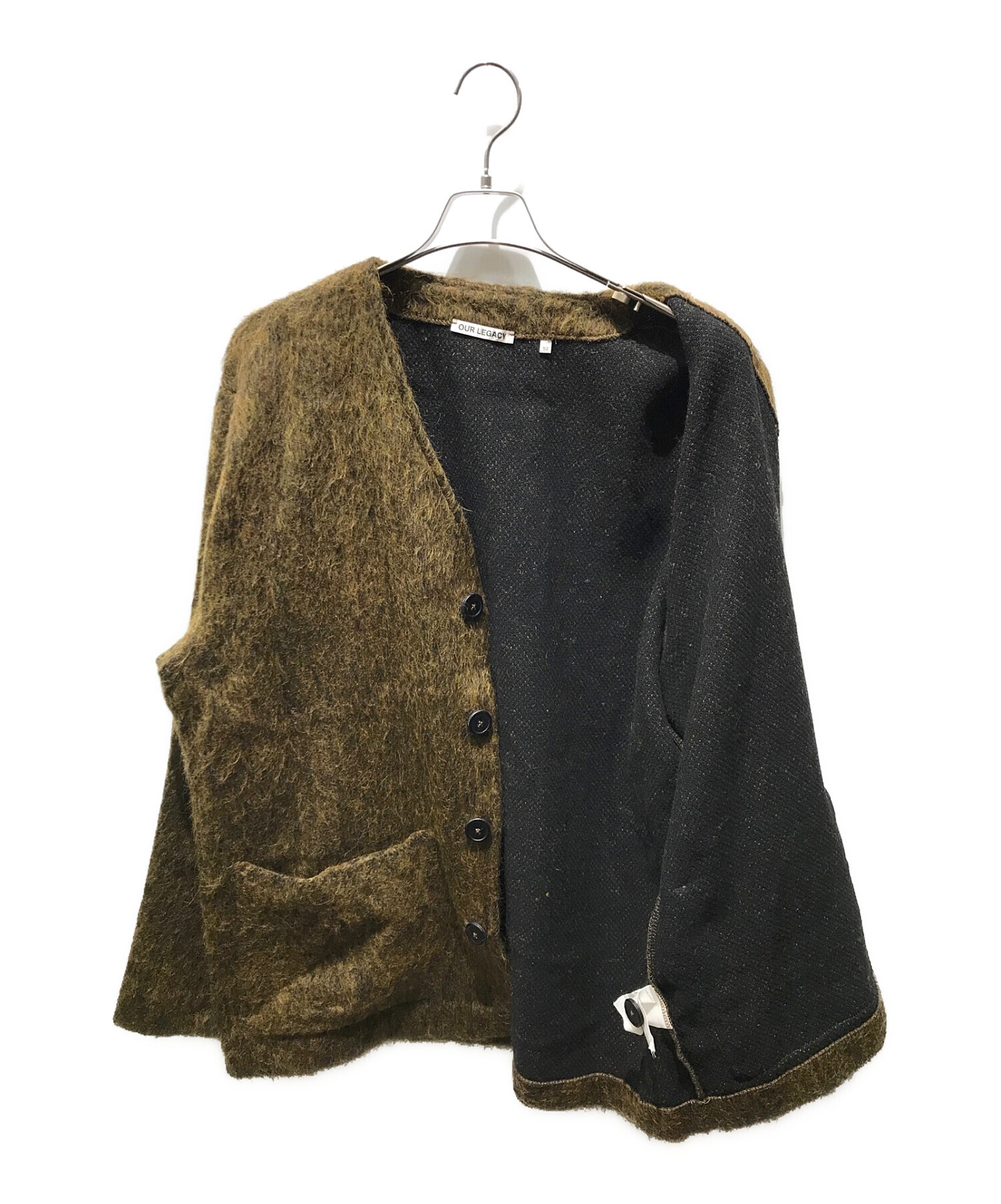 【中古・古着通販】OUR LEGACY (アワーレガシー) Olive Melange Mohair CARDIGAN M4213CRM ブラウン  サイズ:52｜ブランド・古着通販 トレファク公式【TREFAC FASHION】スマホサイト