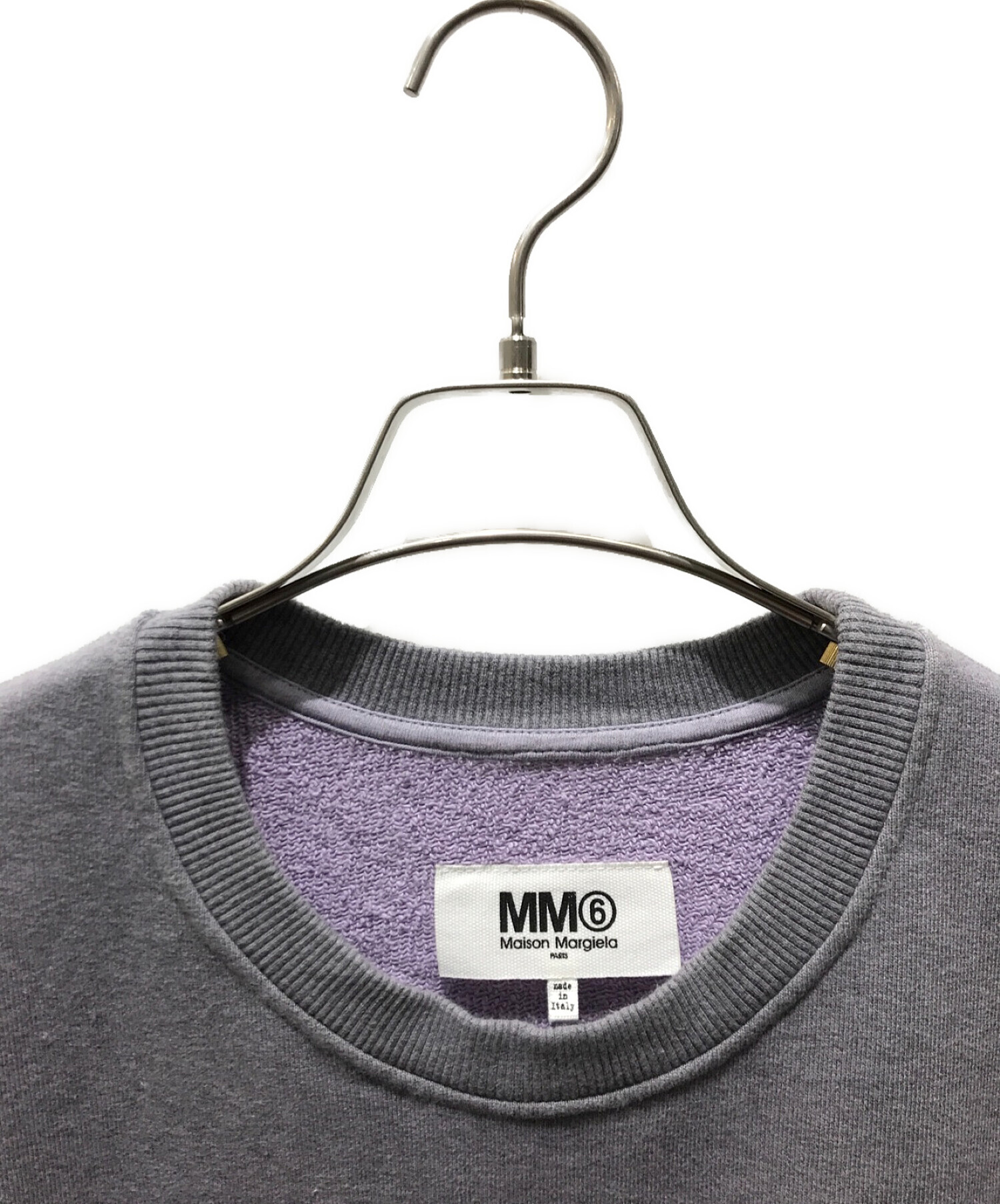 MM6 Maison Margiela (エムエムシックス メゾンマルジェラ) プリントスウェットワンピース　S32CU0145 グレー サイズ:XS