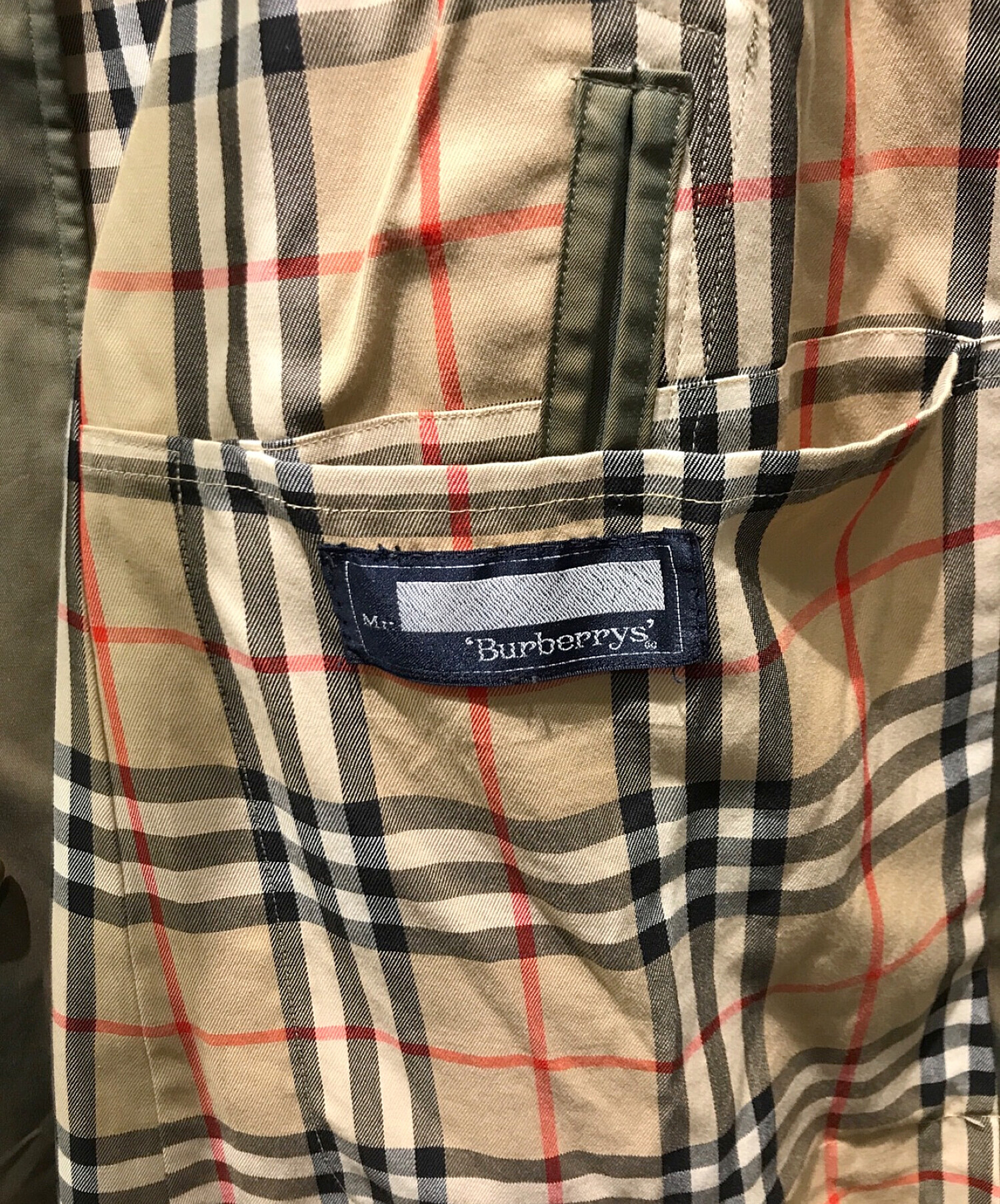 Burberry's (バーバリーズ) 玉虫ステンカラーコート オリーブ サイズ:96-180