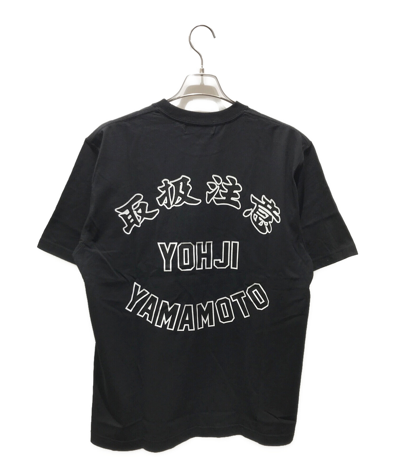 BlackEyePatch (ブラックアイパッチ) WILDSIDE YOHJI YAMAMOTO (ワイルドサイド ヨウジ ヤマモト)  プリントTシャツ ブラック サイズ:L 未使用品