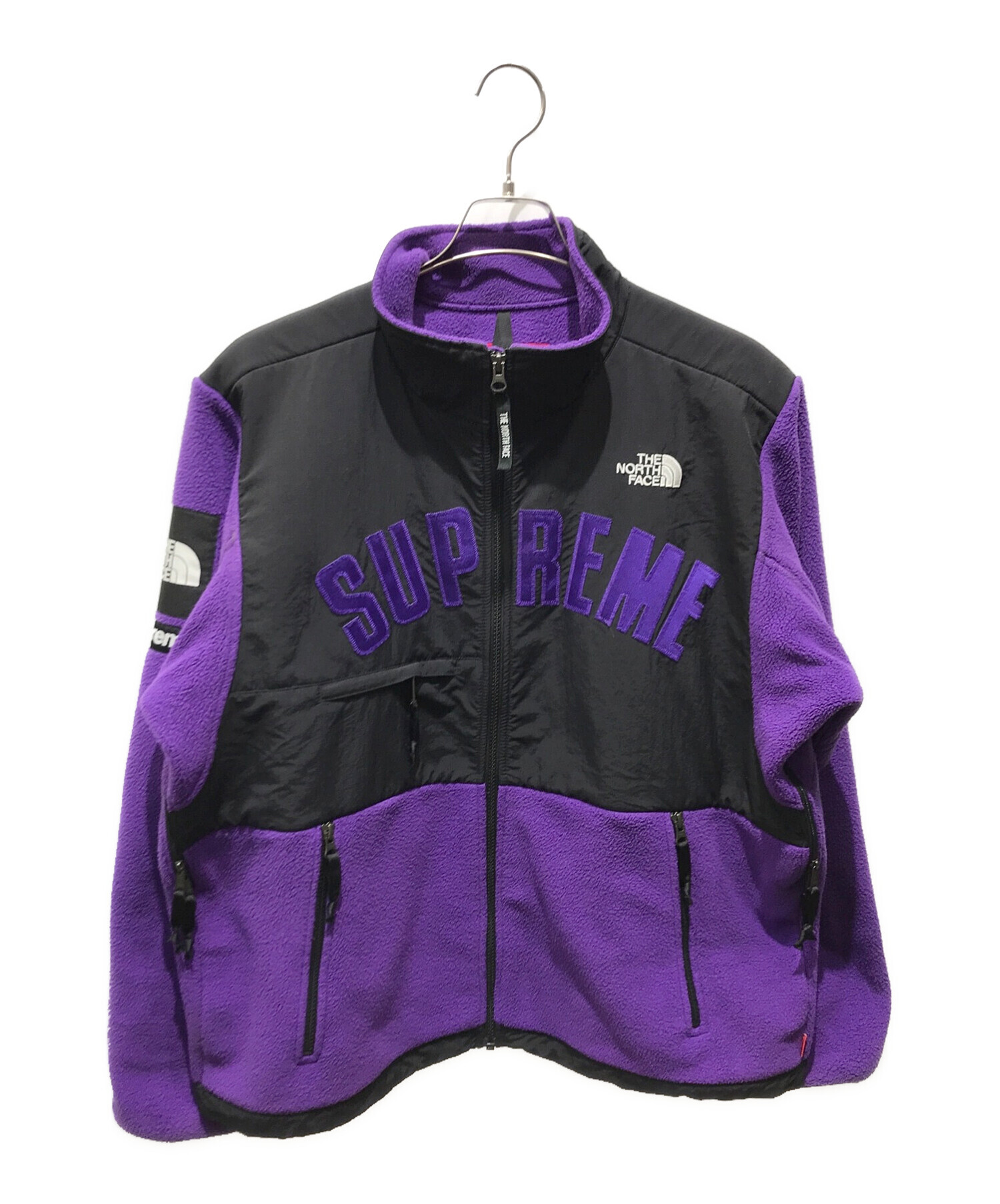 supreme the north face denali jacket 紫