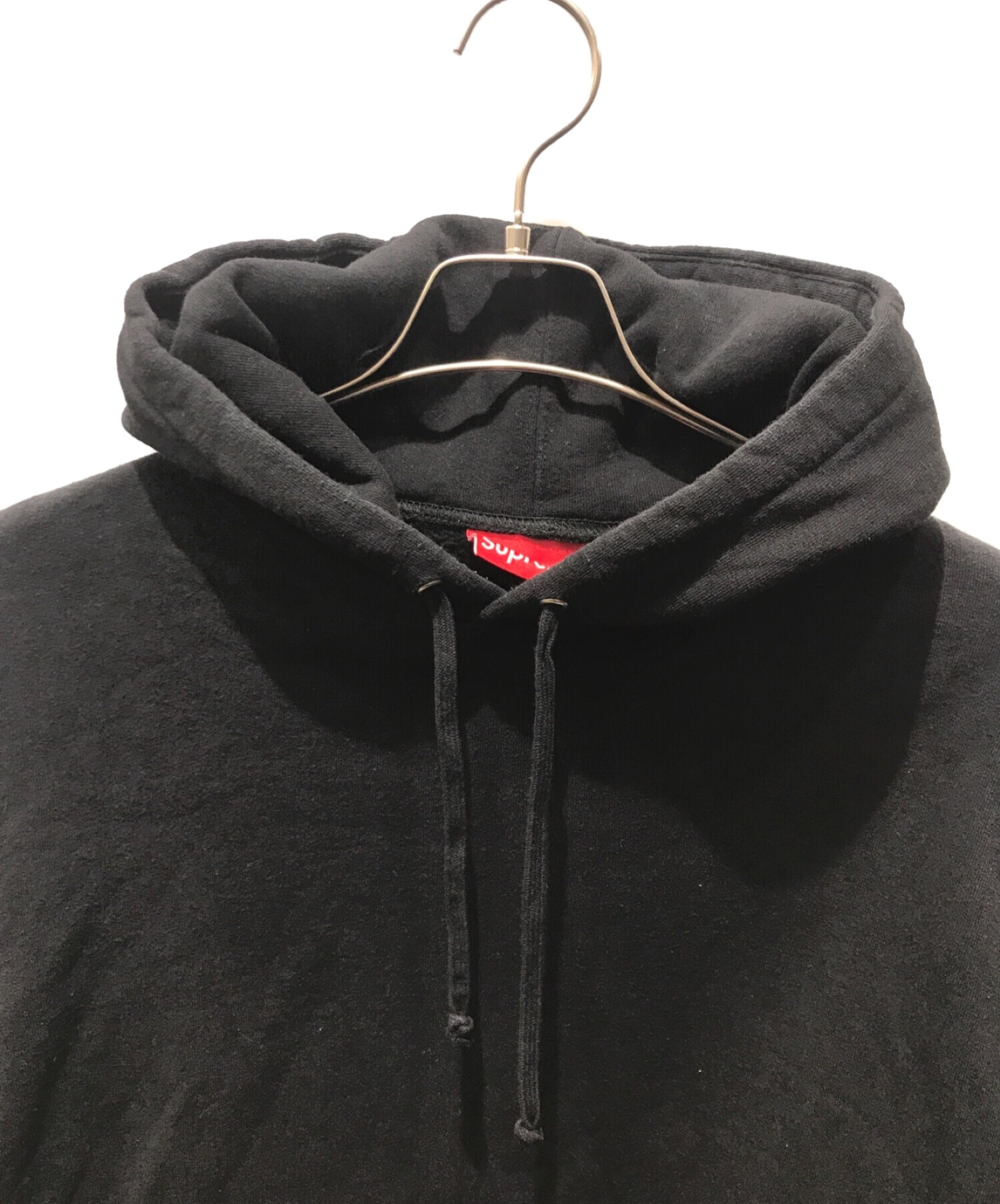 SUPREME (シュプリーム) Corner Label Hooded Sweatshirt　18ss ブラック サイズ:M