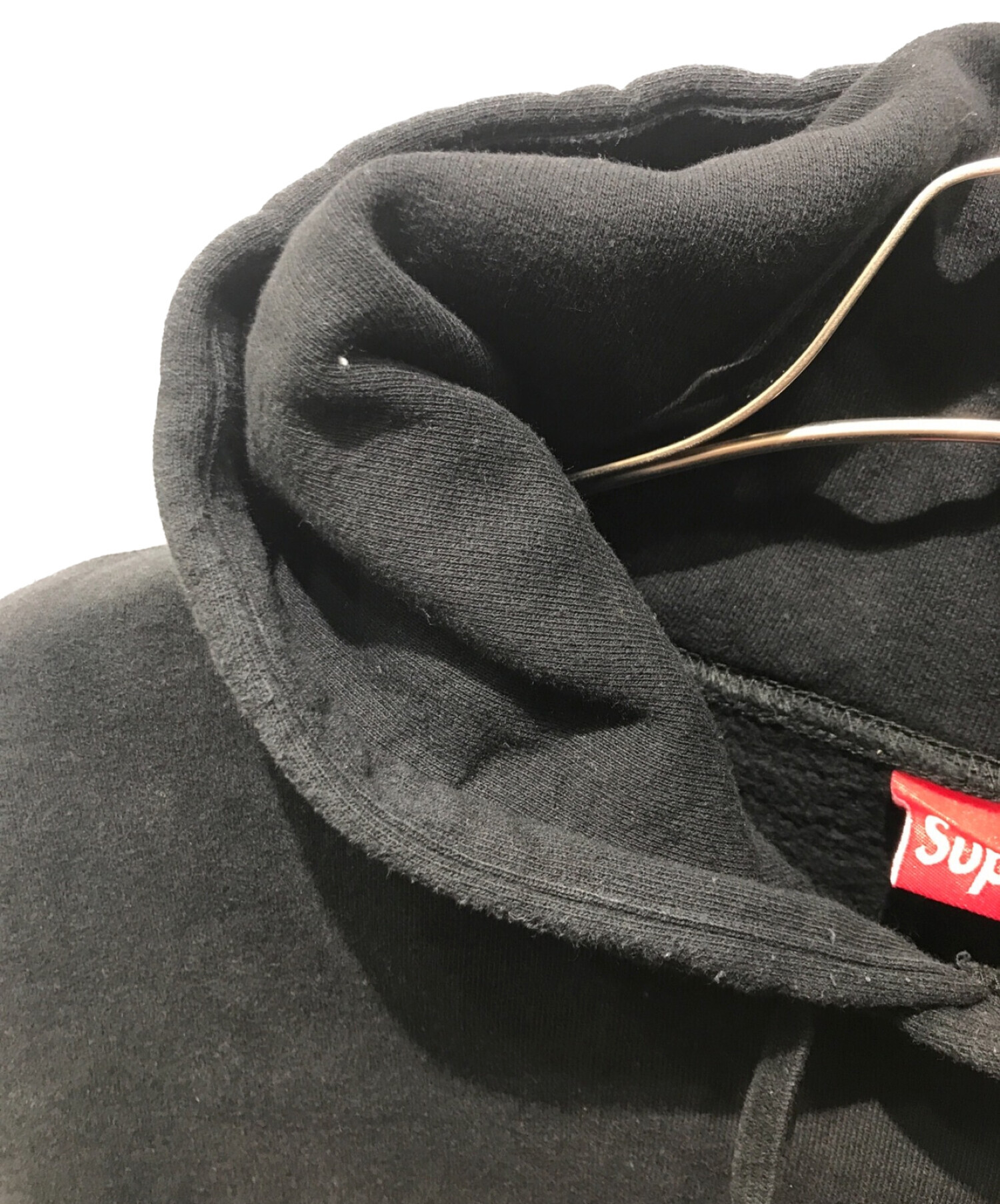 SUPREME (シュプリーム) Corner Label Hooded Sweatshirt　18ss ブラック サイズ:M