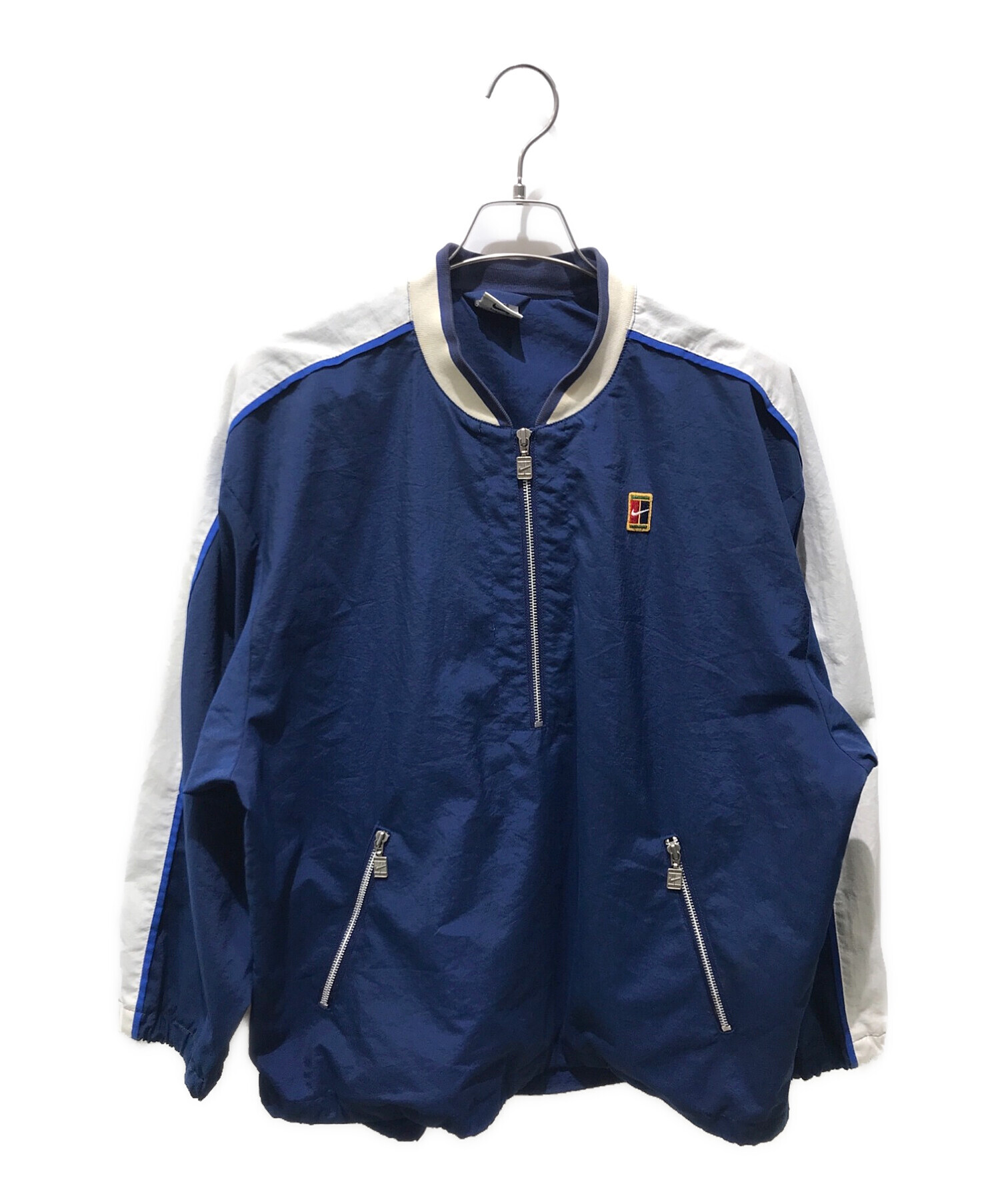 NIKE (ナイキ) ハーフジップジャケット　90-00'S ブルー サイズ:L