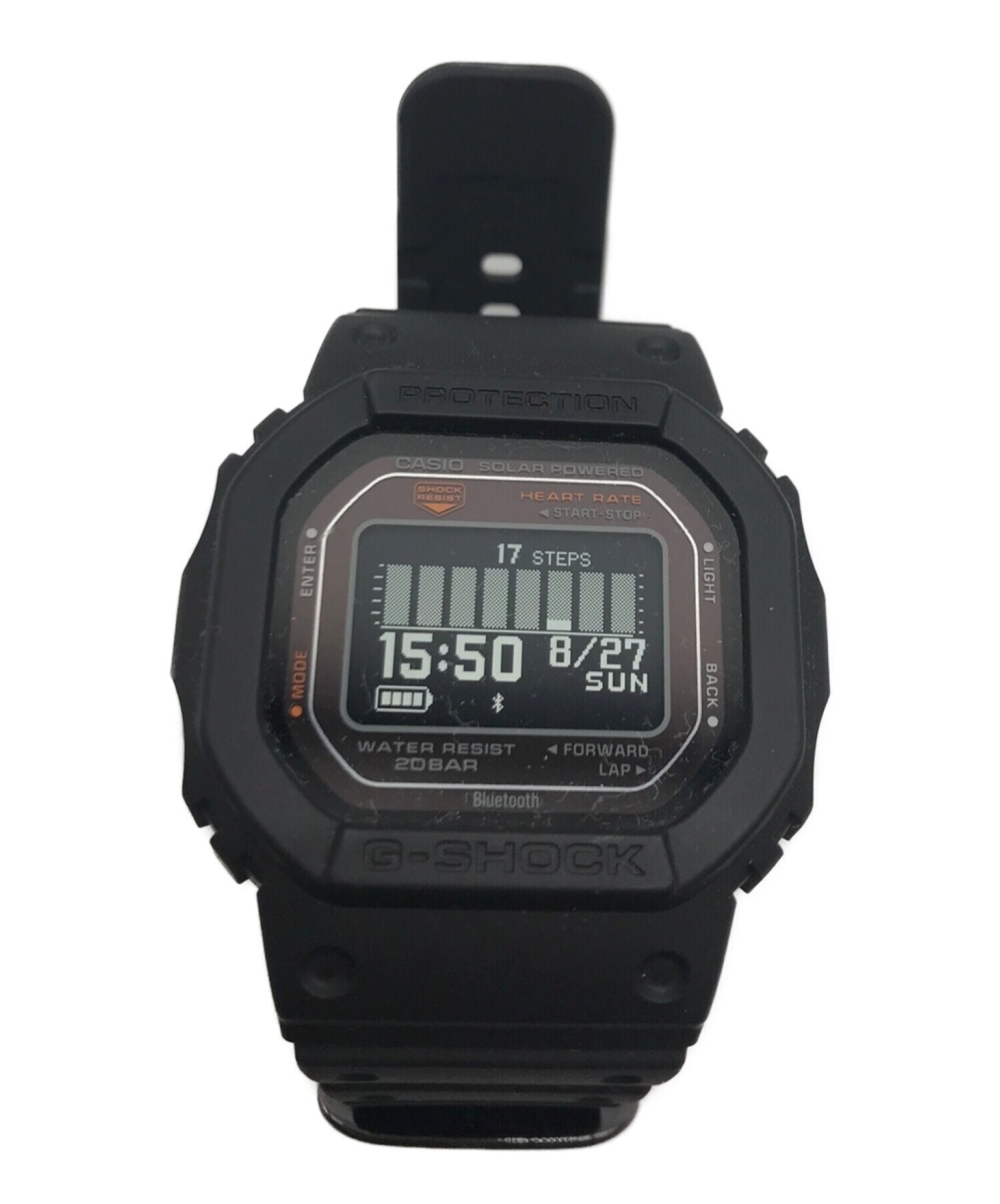 中古極美品】CASIO カシオ G-SHOCK G-SQUAD DW-H5600-1JR ブラック