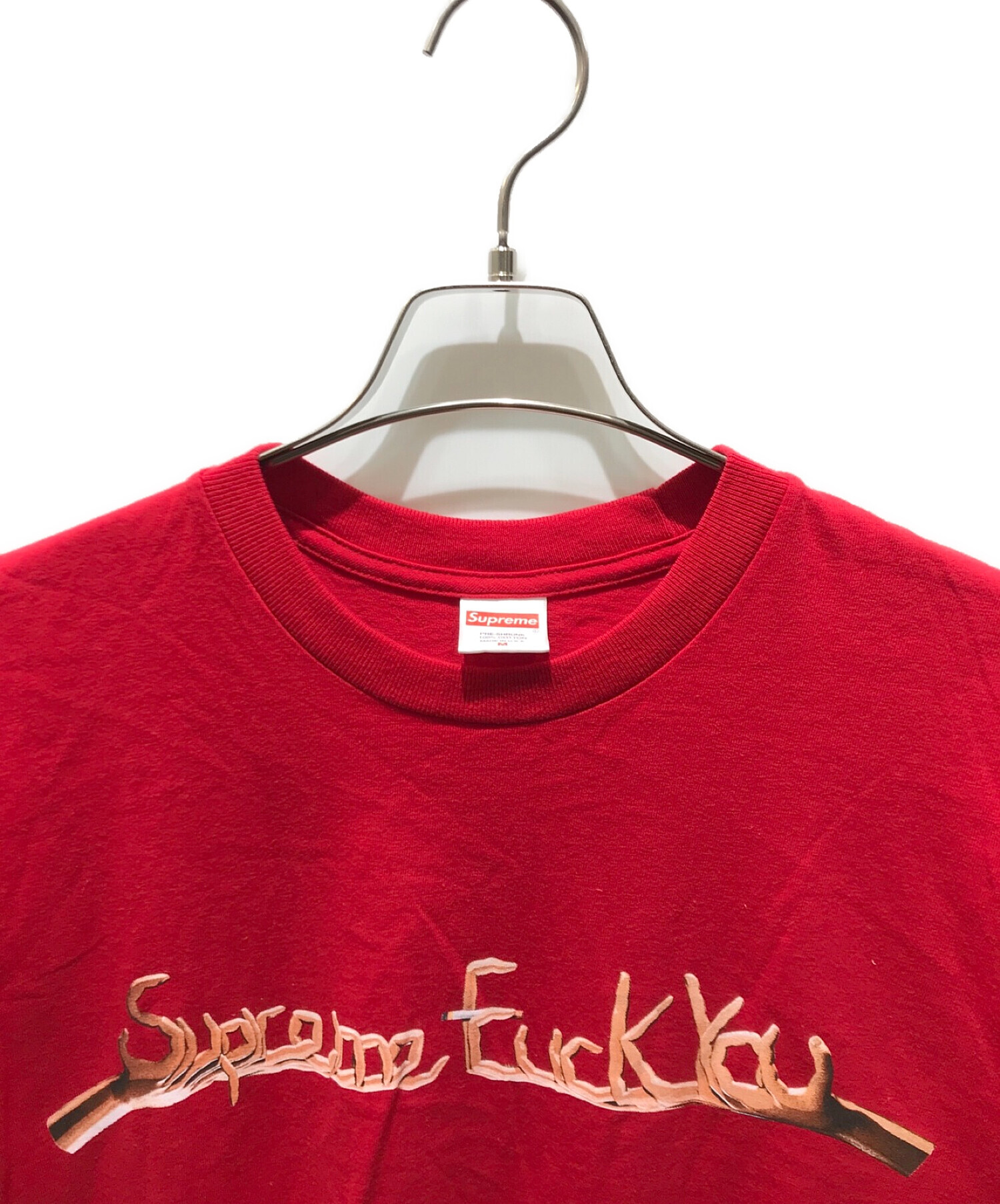 中古・古着通販】SUPREME (シュプリーム) Fuck you tee 18AW レッド サイズ:M｜ブランド・古着通販  トレファク公式【TREFAC FASHION】スマホサイト