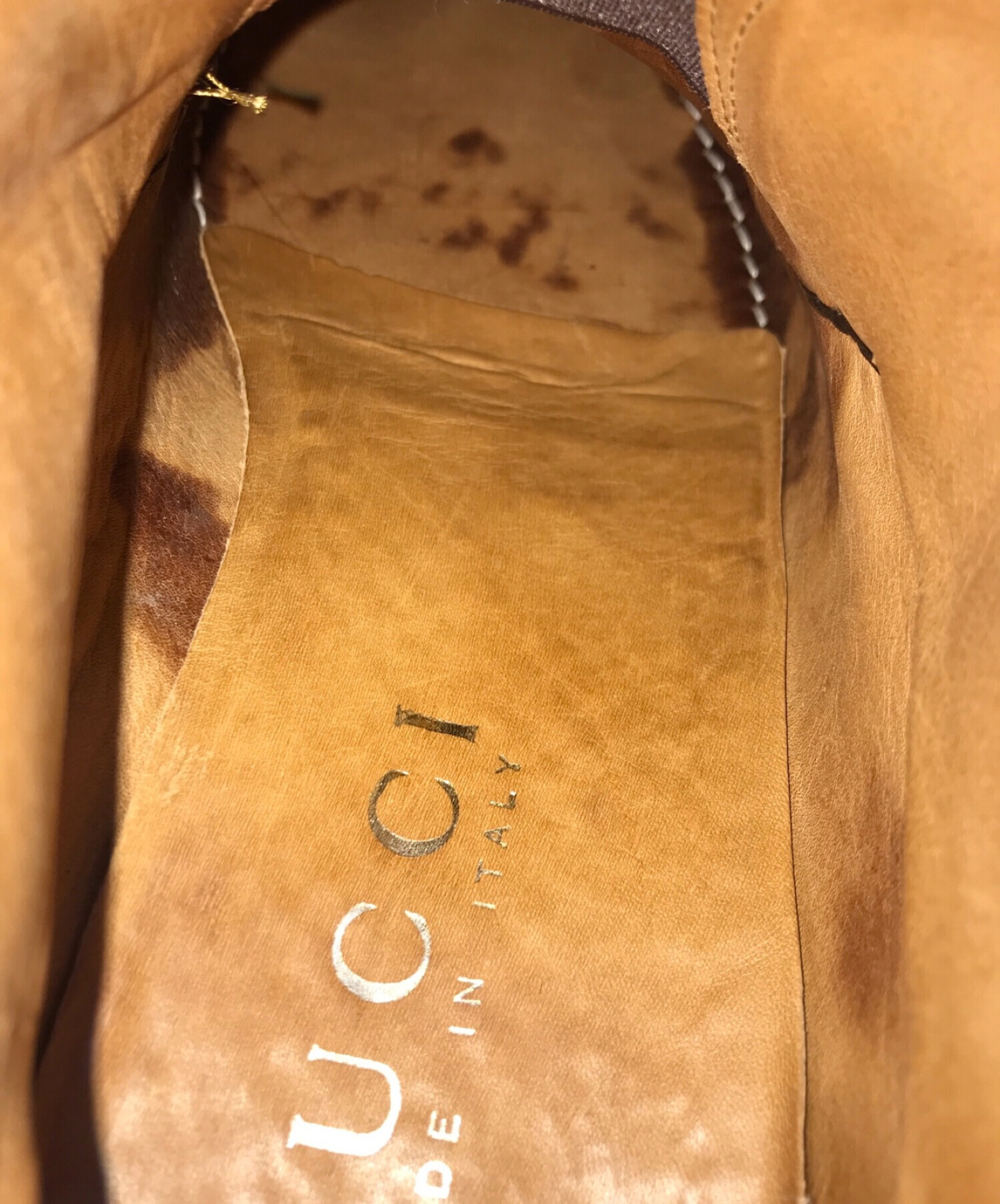 中古・古着通販】GUCCI (グッチ) ホースビットスウェードチャッカ