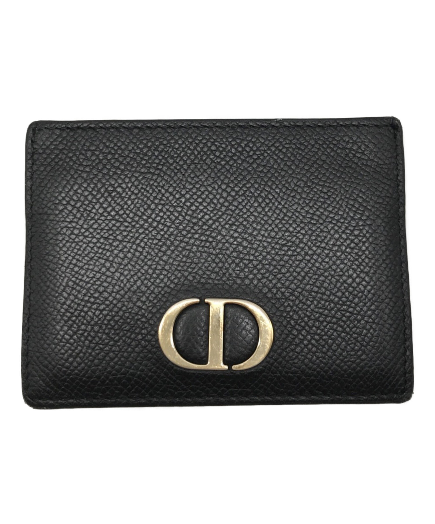 Christian Dior (クリスチャン ディオール) 30 MONTAIGNE カードホルダー　43-MA-0260 ブラック