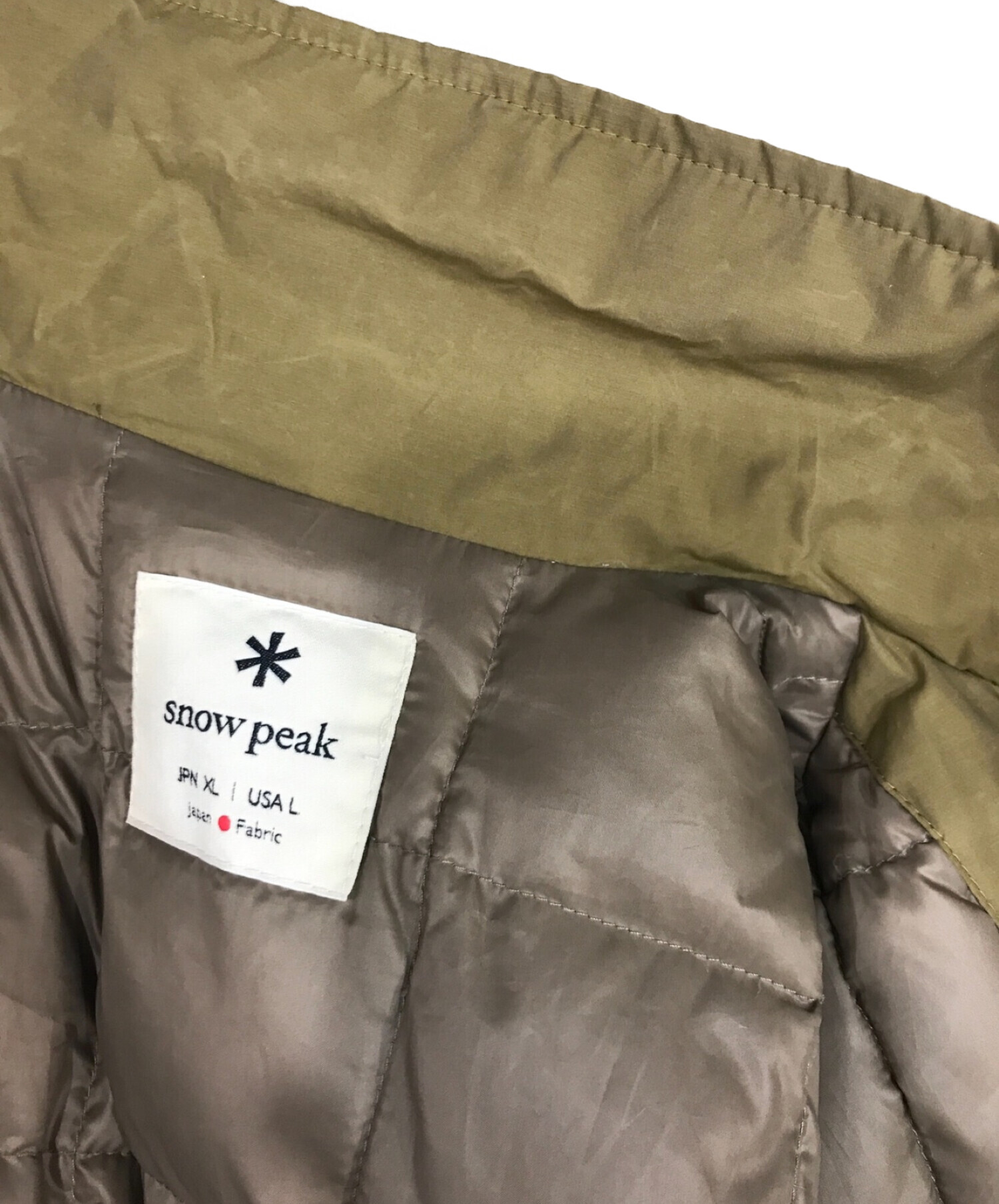 中古・古着通販】Snow peak (スノーピーク) Waxed C/N Down JK-19AU105