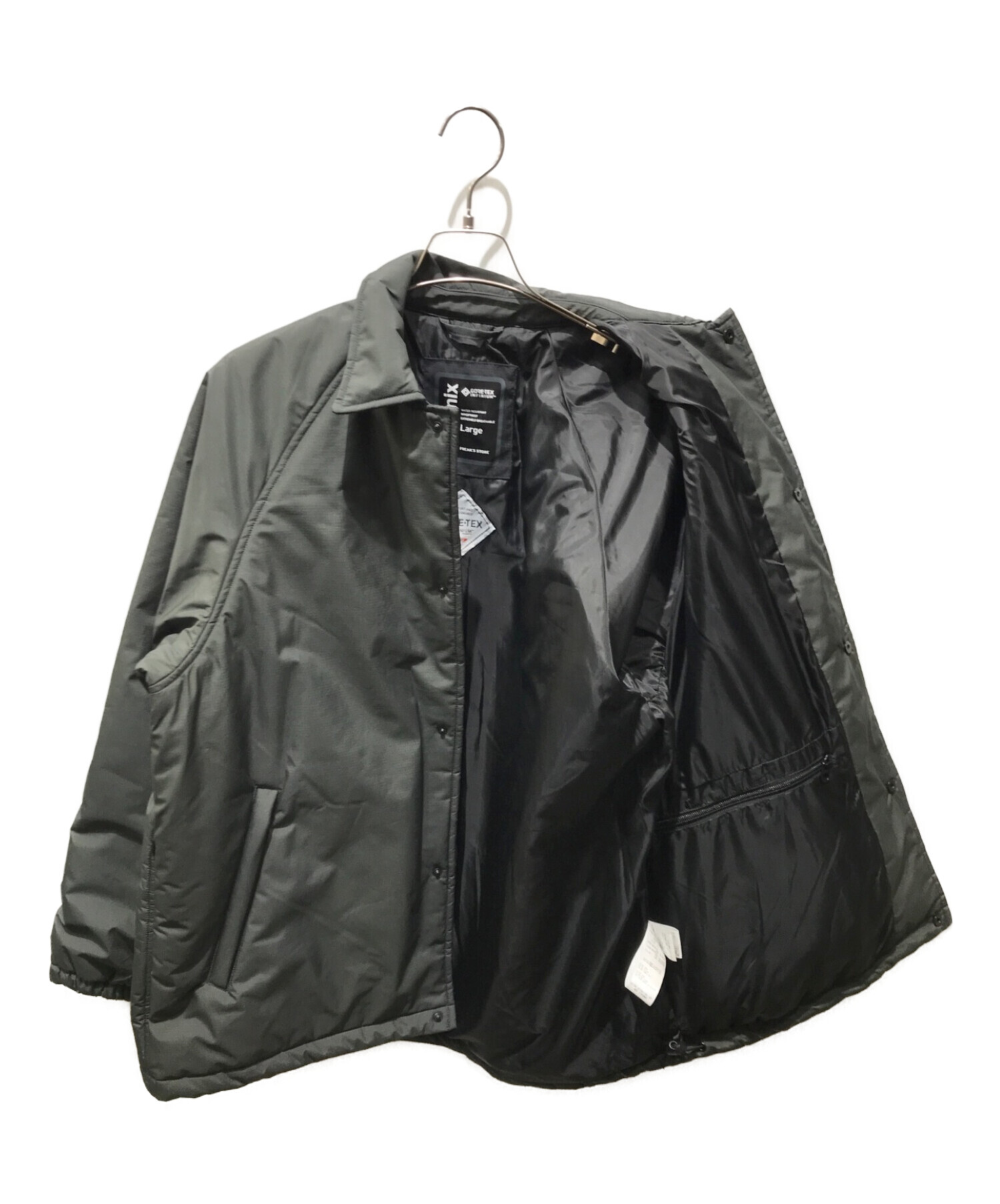 Plus Phenix (プラスフェニックス) FREAK'S STORE (フリークスストア) 中綿コーチジャケット　223-1505　  GORE-TEX INFINIUM グレー サイズ:L