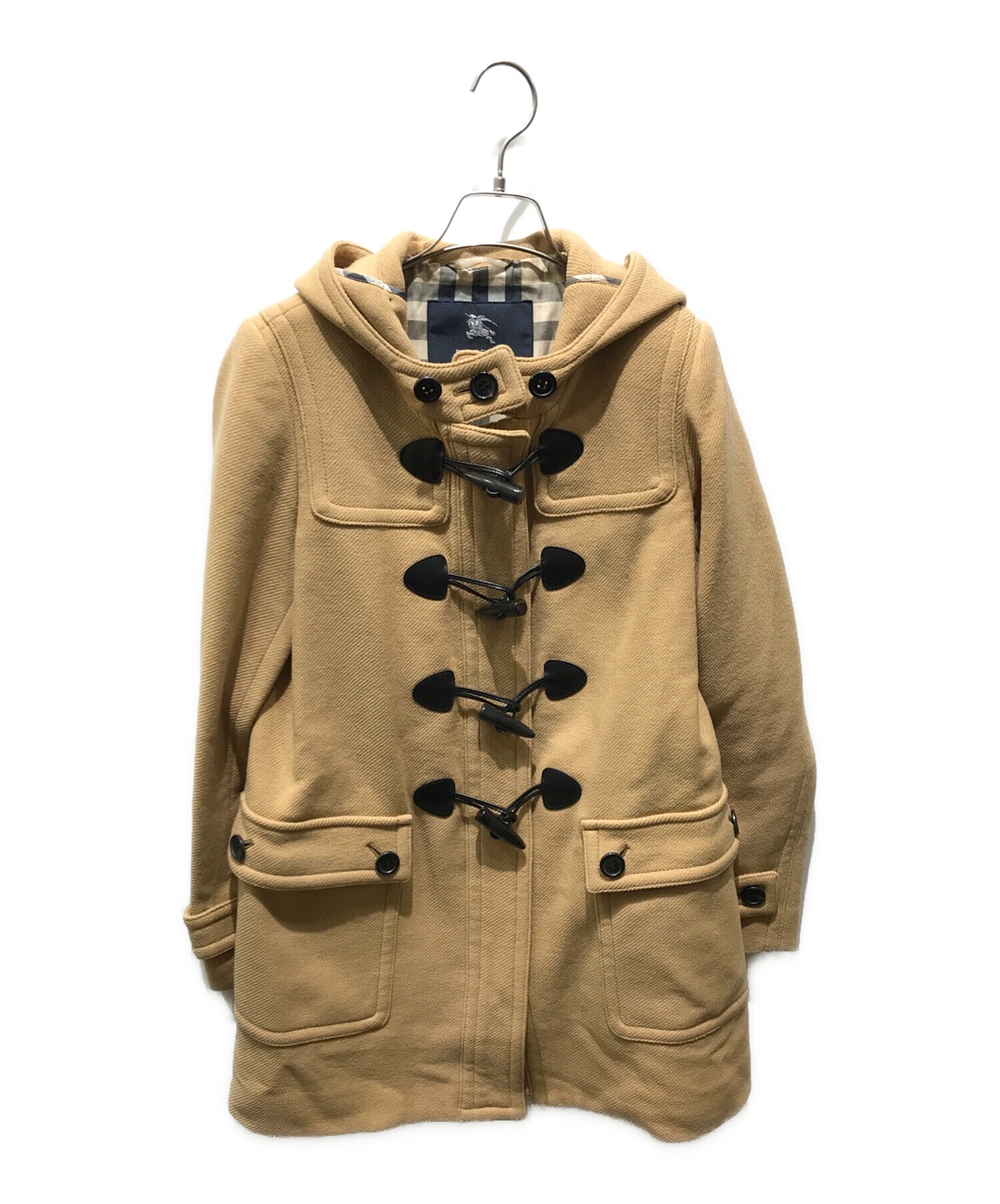 BURBERRY LONDON (バーバリー ロンドン) ウールダッフルコート　B1B37-850-50　 ベージュ サイズ:38