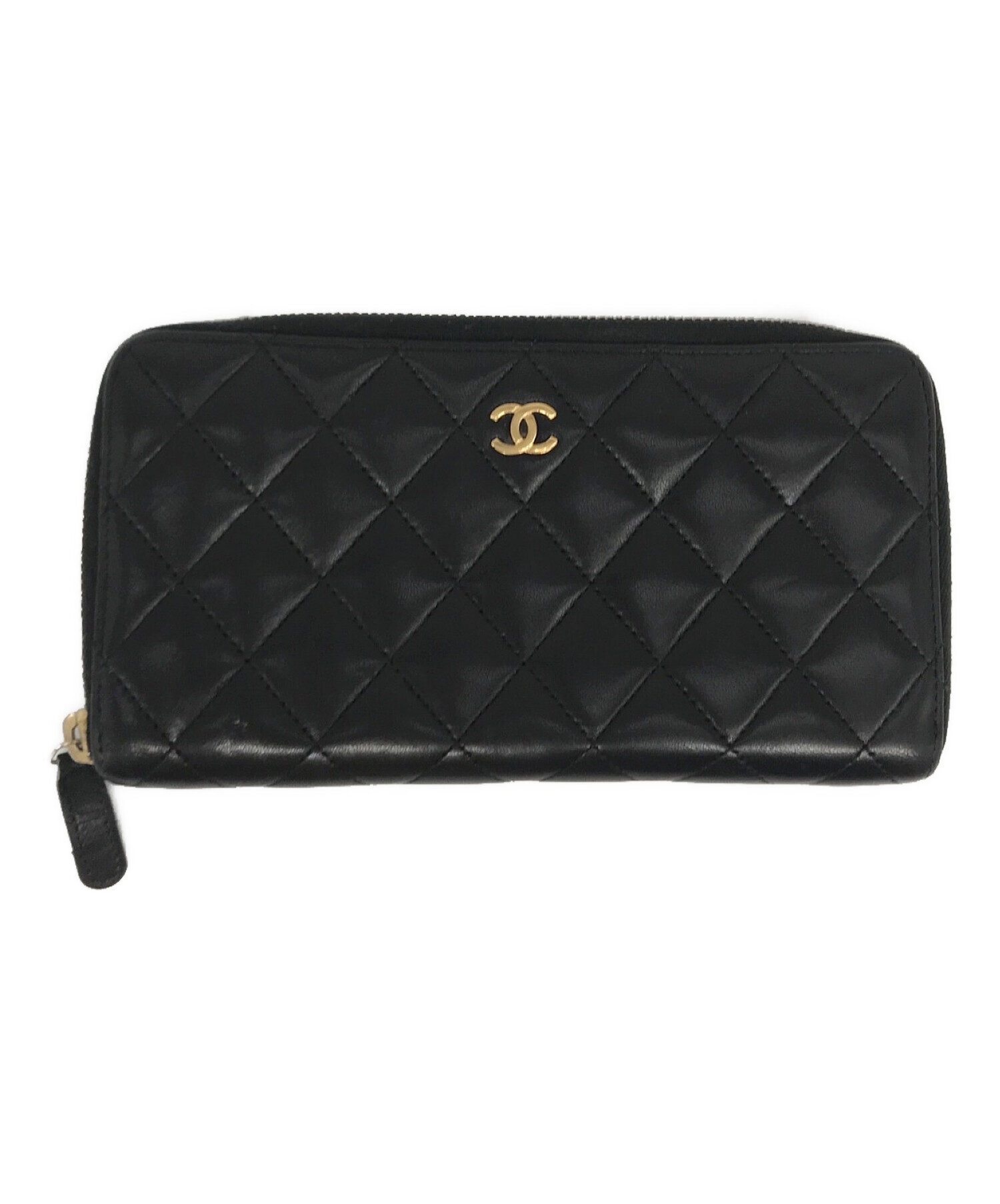 中古・古着通販】CHANEL (シャネル) マトラッセキルティングウォレット 21089756 ブラック｜ブランド・古着通販  トレファク公式【TREFAC FASHION】スマホサイト