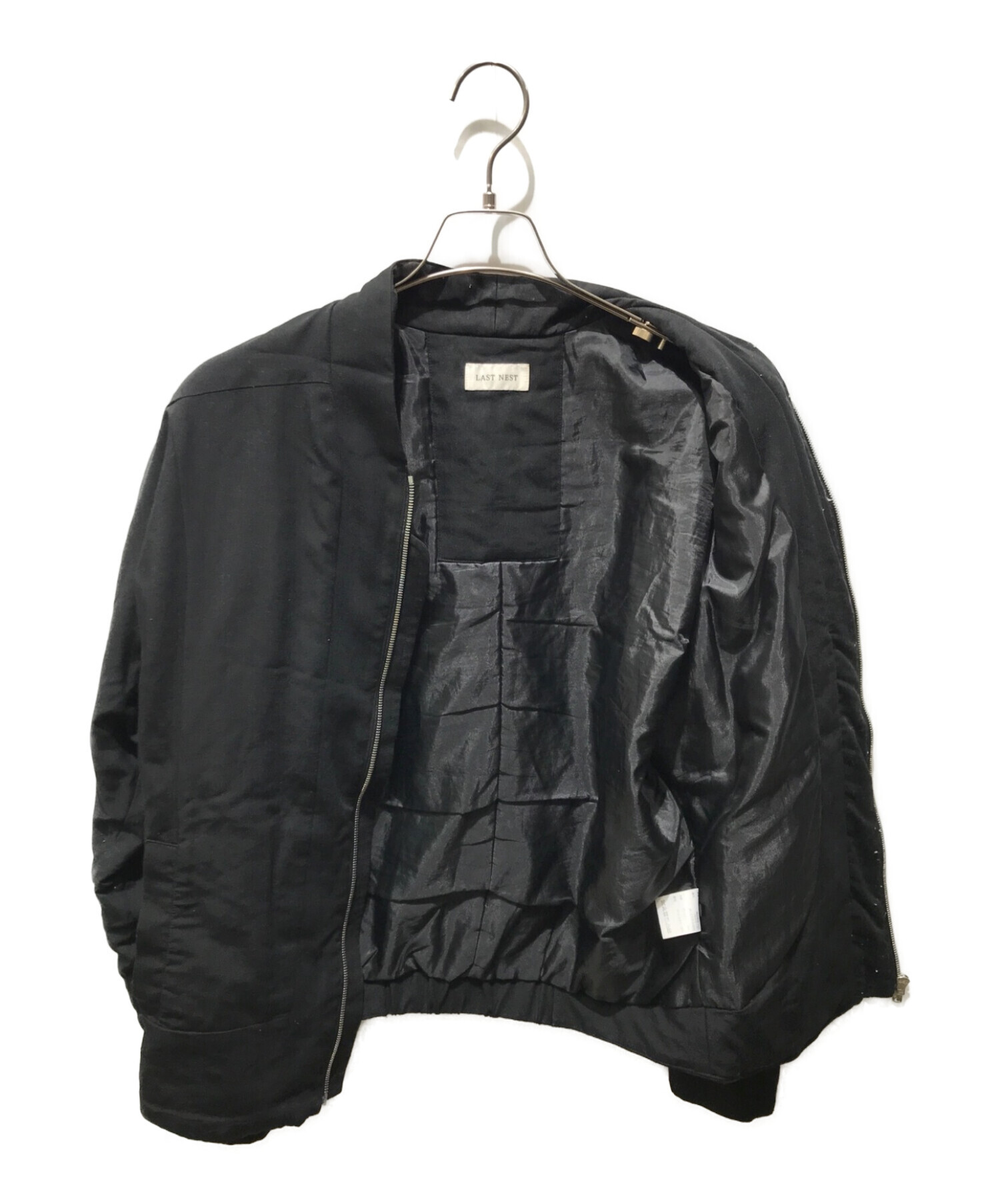 LAST NEST (ラストネスト) バック刺繍ジャケット ブラック サイズ:M