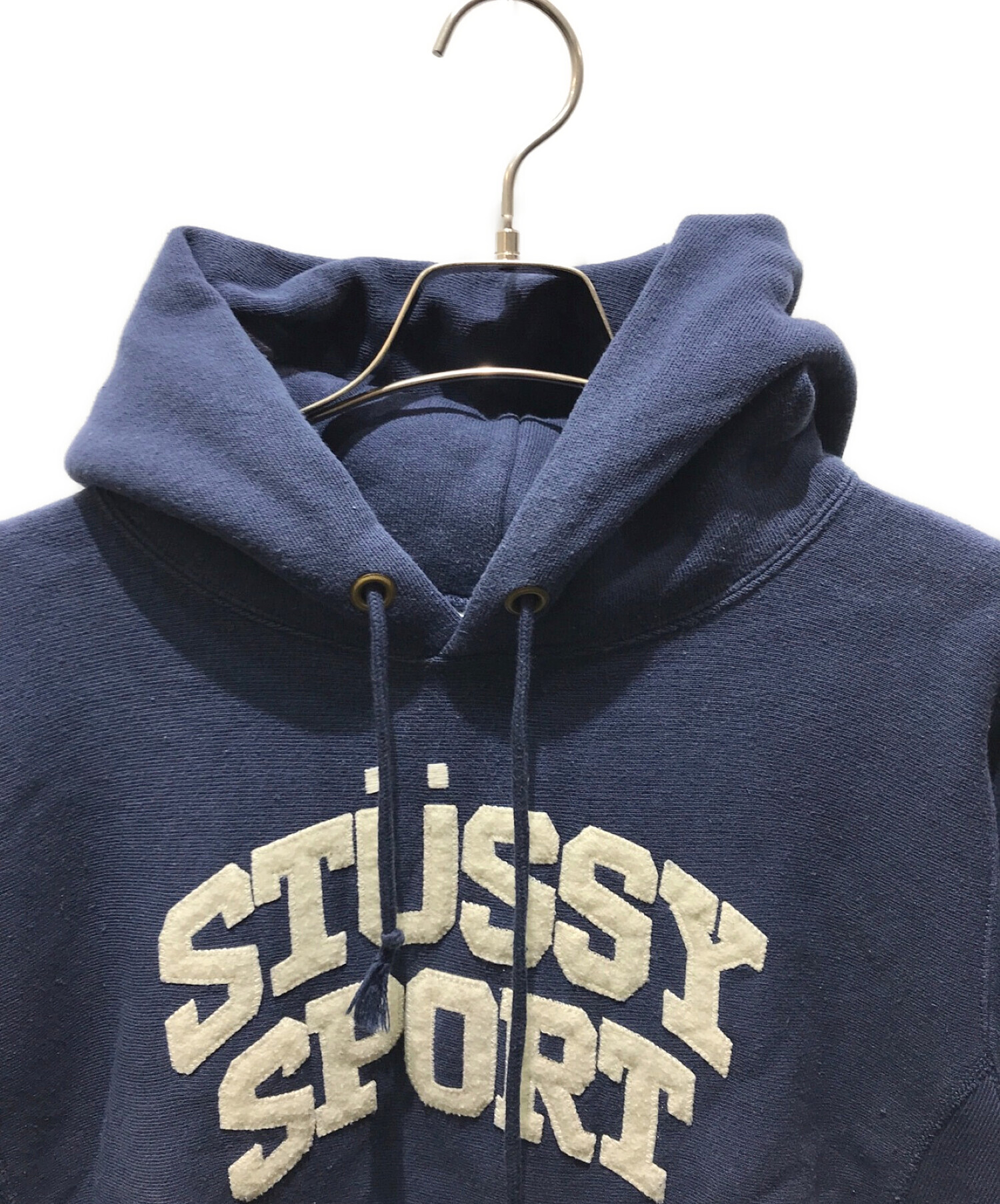 stussy (ステューシー) Champion (チャンピオン) パーカー　C8-L126 ネイビー サイズ:M