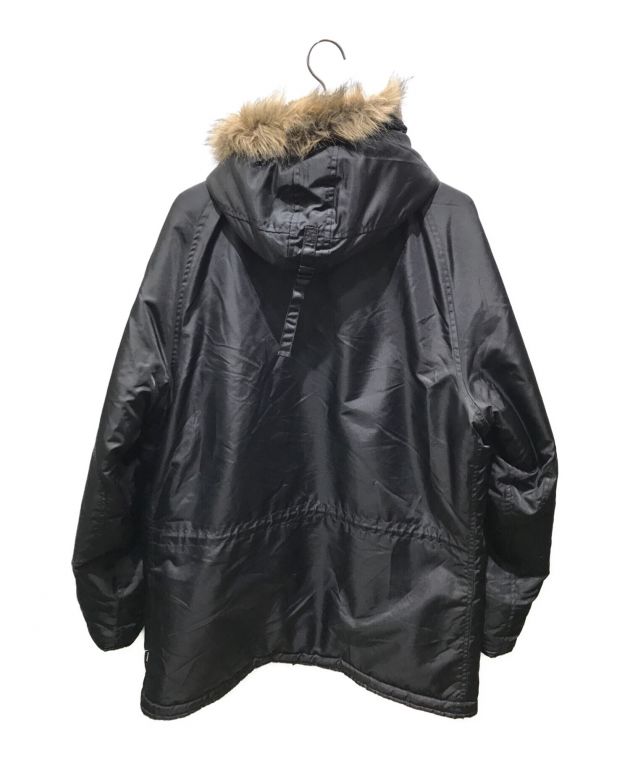 stussy (ステューシー) サンダーバードワッペン付きN-3Bフライトジャケット ブラック サイズ:XL