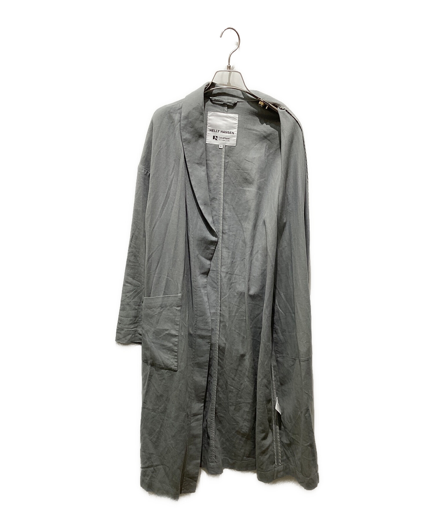 HELLY HANSEN (ヘリーハンセン) ACTUS (アクタス) LandNorm LN Linen Gown Coat　HEV12004AC  グレー サイズ:記載無しの為実寸参照