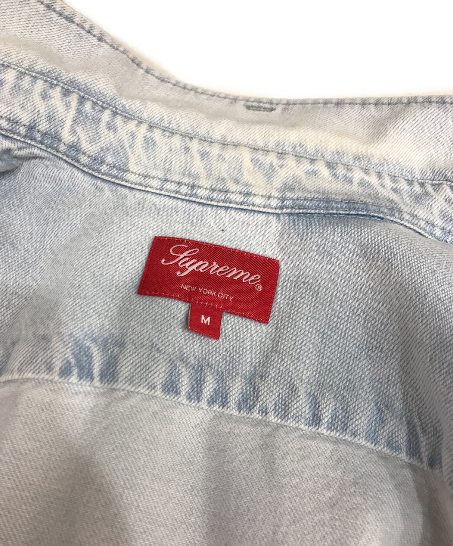 SUPREME (シュプリーム) Small box shirt denim インディゴ サイズ:M