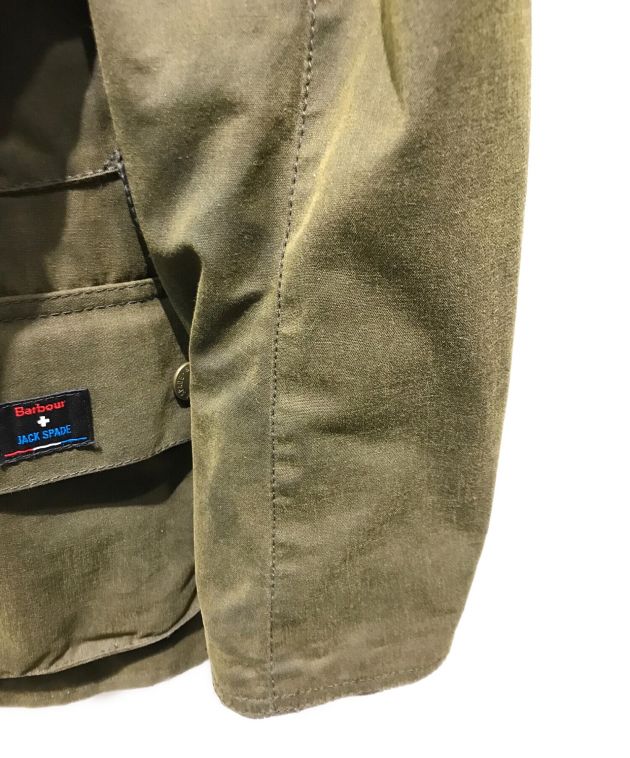 Barbour (バブアー) JACK SPADE (ジャックスペード) 別注ライナー付オイルドジャケット オリーブ サイズ:S