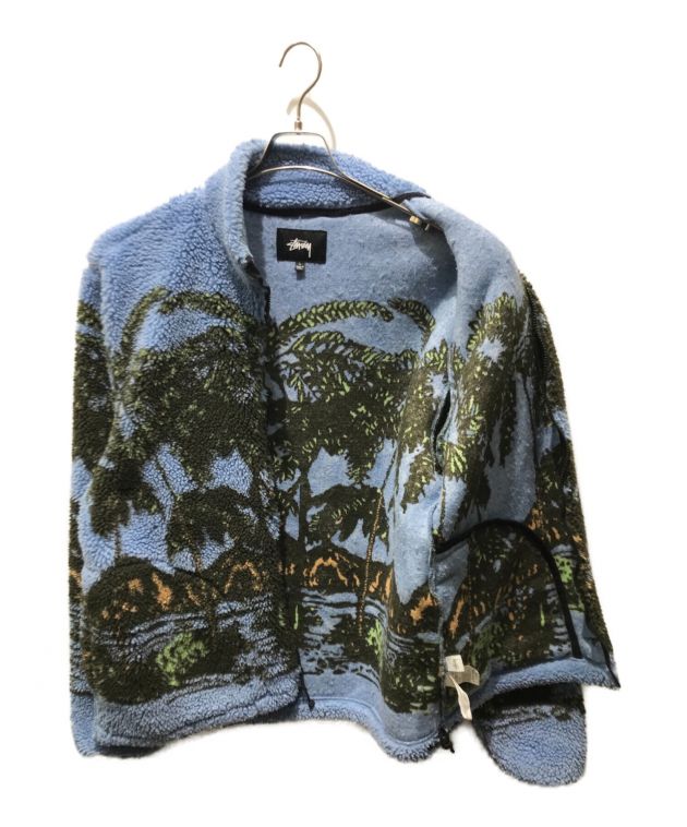 中古・古着通販】stussy (ステューシー) Hawaiian Jacquard Mock 19AW ブルー サイズ:L｜ブランド・古着通販  トレファク公式【TREFAC FASHION】スマホサイト