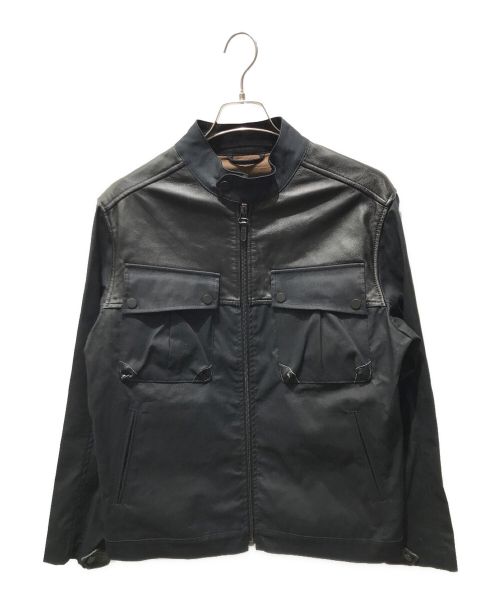 【中古・古着通販】dunhill (ダンヒル) レザー切替ライダース