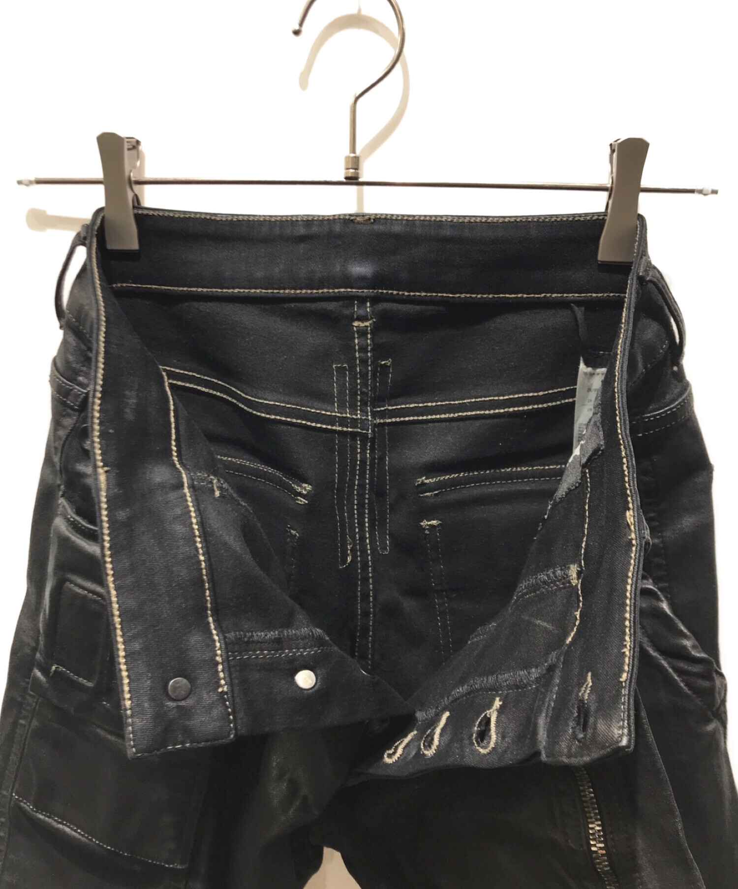 中古・古着通販】RICK OWENS DRKSHDW (リックオウエンス ダークシャドウ) Memphis Patched Coated Jean  DU18S3356-SBW 代理店表記無し ブラック サイズ:28｜ブランド・古着通販 トレファク公式【TREFAC FASHION】スマホサイト