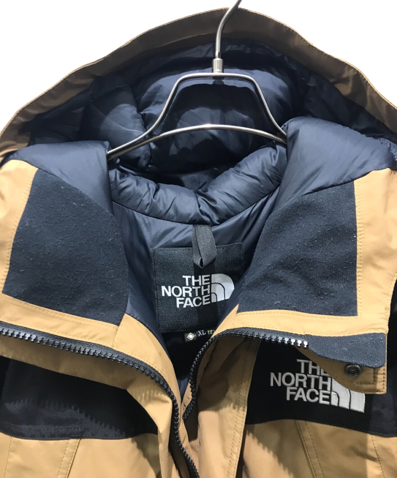 中古・古着通販】THE NORTH FACE (ザ ノース フェイス) マウンテンダウンジャケット ND91930 ベージュ×ブラック サイズ:XL｜ブランド・古着通販  トレファク公式【TREFAC FASHION】スマホサイト