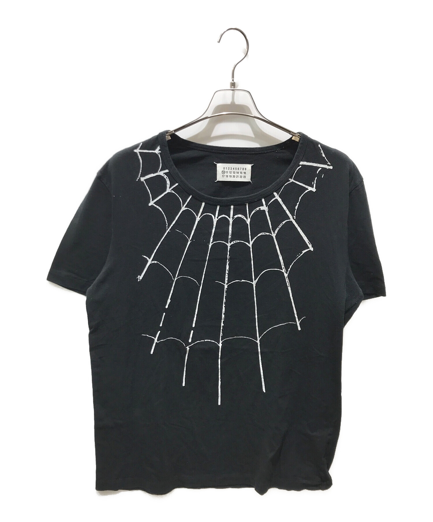 Maison Margiela 10 (メゾンマルジェラ 10) SPIDER WEB TEE　ここのえ期 ブラック サイズ:記載無しの為実寸参照