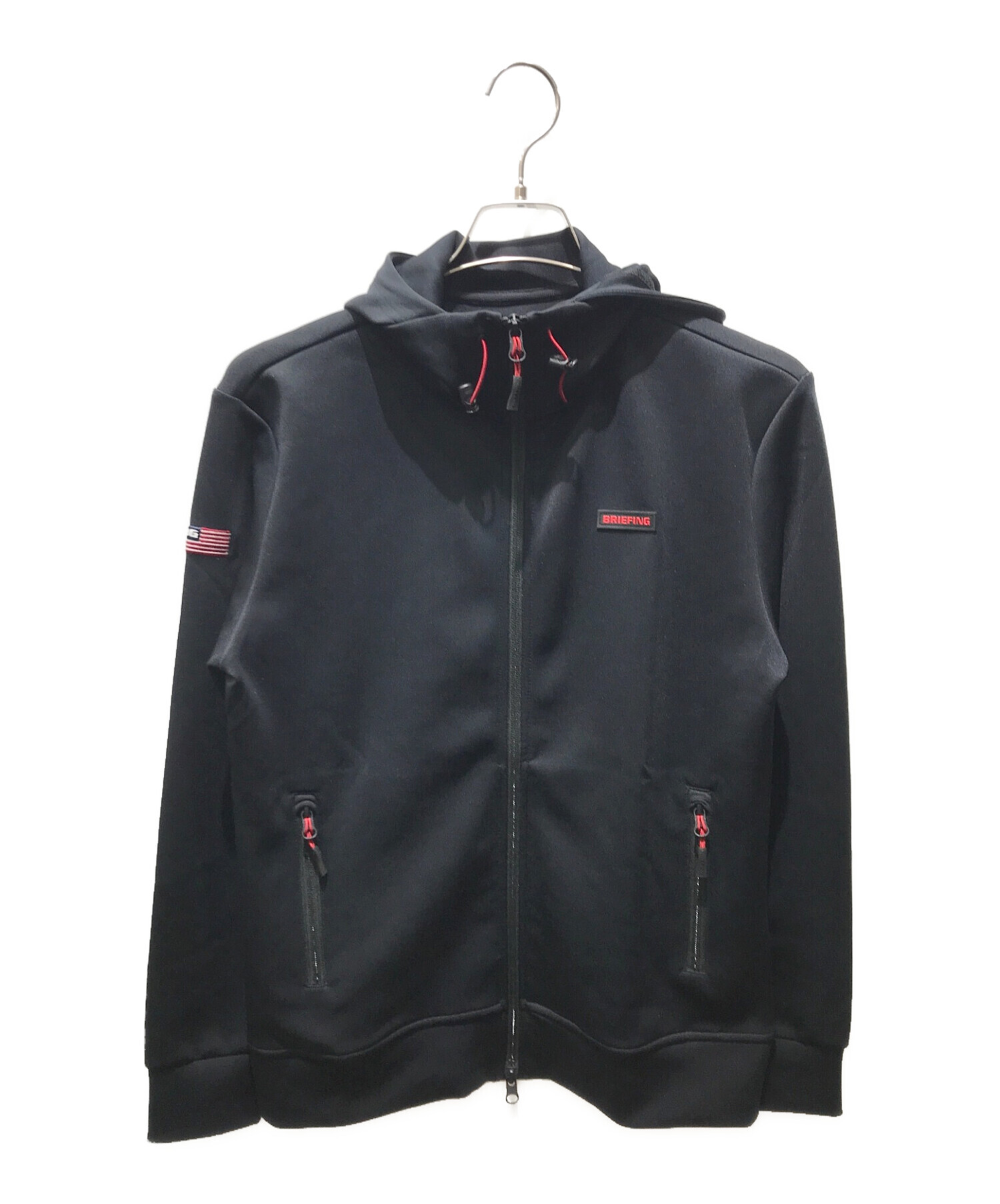 BRIEFING (ブリーフィング) MENS 3D LOGO PARKA BRG213M14 ブラック サイズ:M