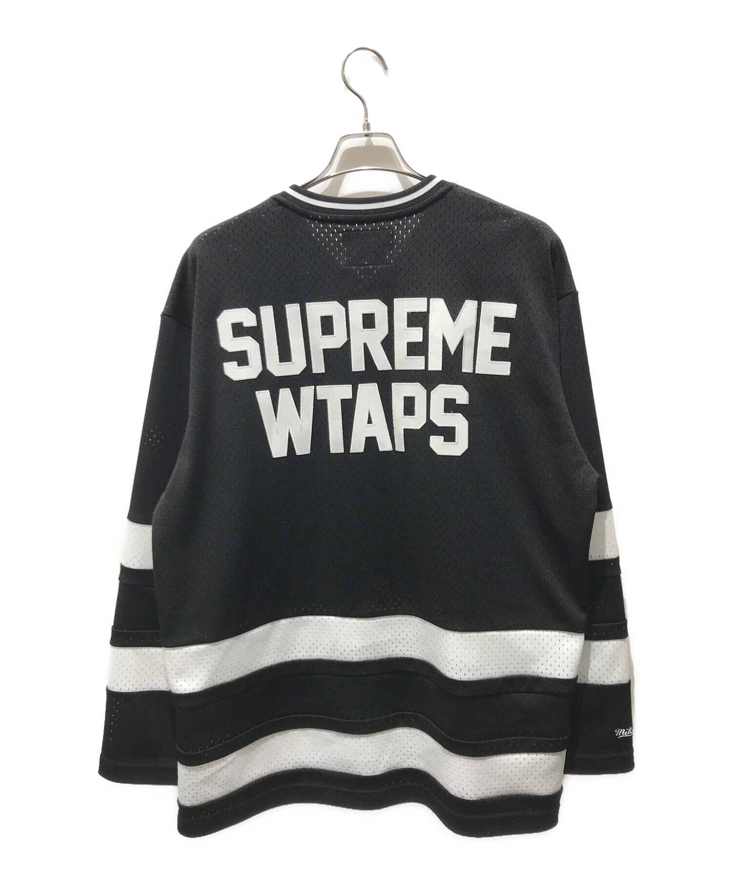 SUPREME (シュプリーム) WTAPS (ダブルタップス) Mitchell & Ness Hockey Jersey 21AW ブラック  サイズ:L