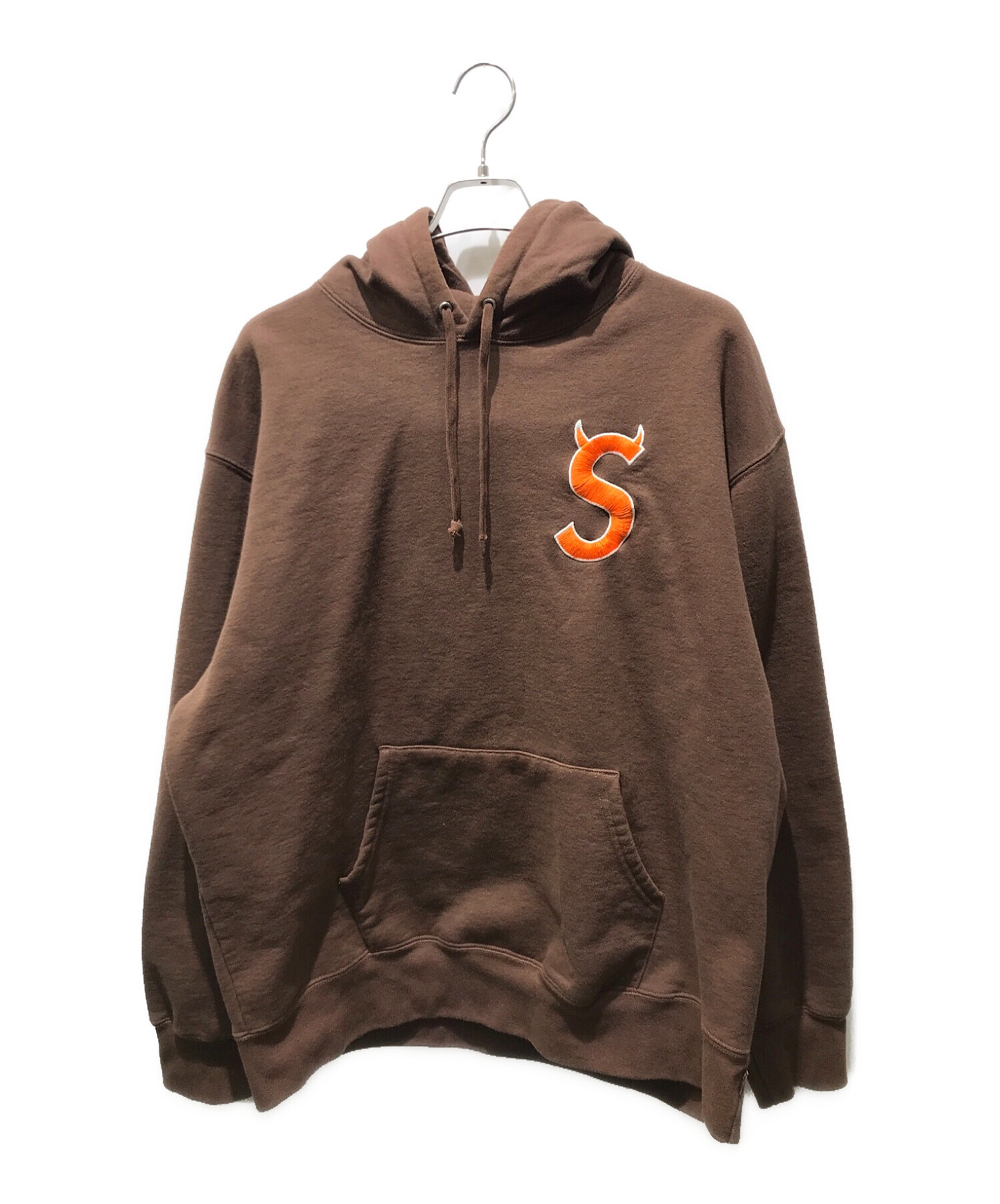 SUPREME (シュプリーム) S Logo Hooded Sweatshirt 22FW ブラウン サイズ:XL