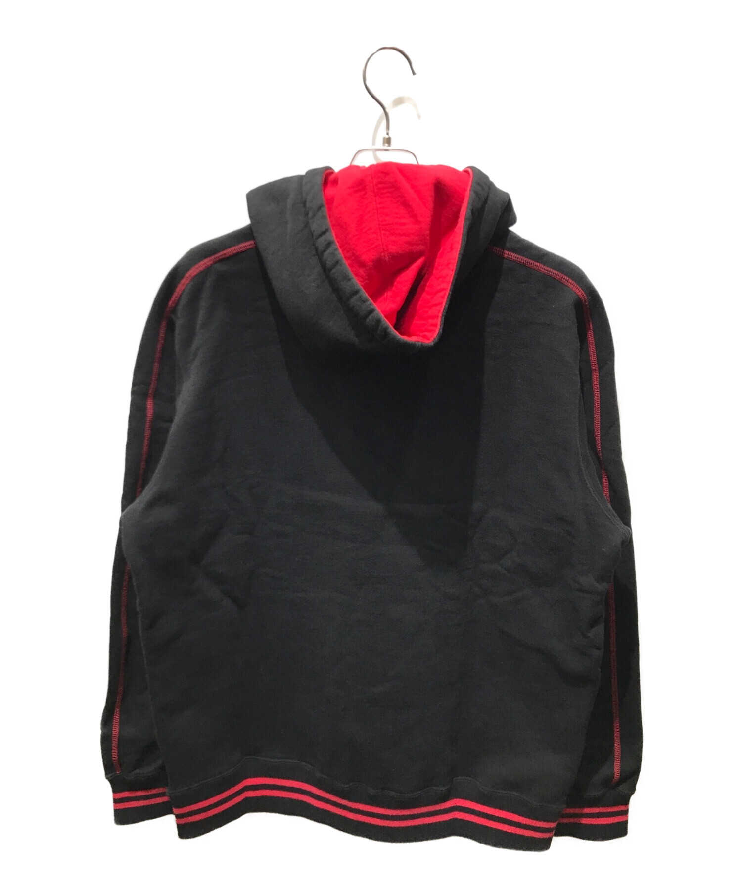 SUPREME Contrast embroidered hooded sweatshirt 19SS