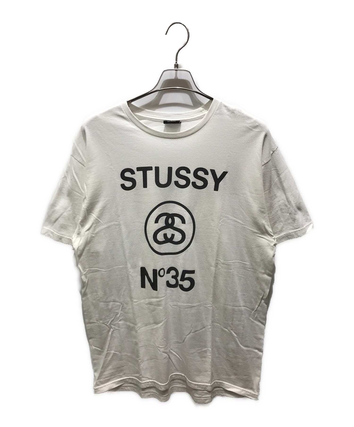 中古・古着通販】stussy (ステューシー) FRAGMENT DESIGN (フラグメントデザイン) プリントTシャツ ホワイト  サイズ:L｜ブランド・古着通販 トレファク公式【TREFAC FASHION】スマホサイト