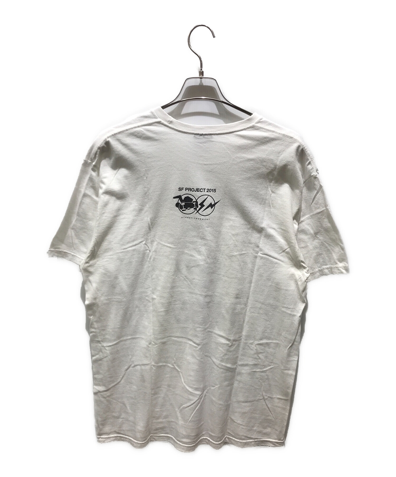 中古・古着通販】stussy (ステューシー) FRAGMENT DESIGN (フラグメントデザイン) プリントTシャツ ホワイト  サイズ:L｜ブランド・古着通販 トレファク公式【TREFAC FASHION】スマホサイト