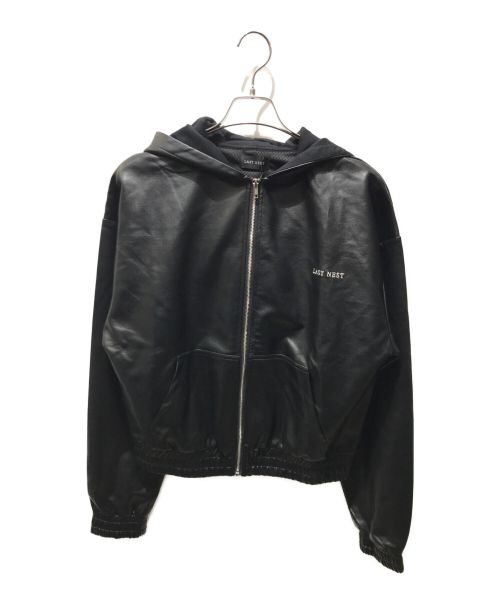 中古・古着通販】LAST NEST (ラストネスト) LEATHER ZIP HOODIE