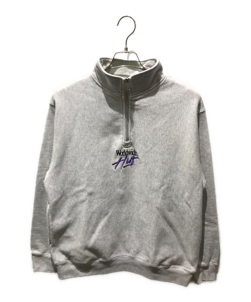 中古・古着通販】HUF (ハフ) ハーフジップスウェット グレー サイズ:S