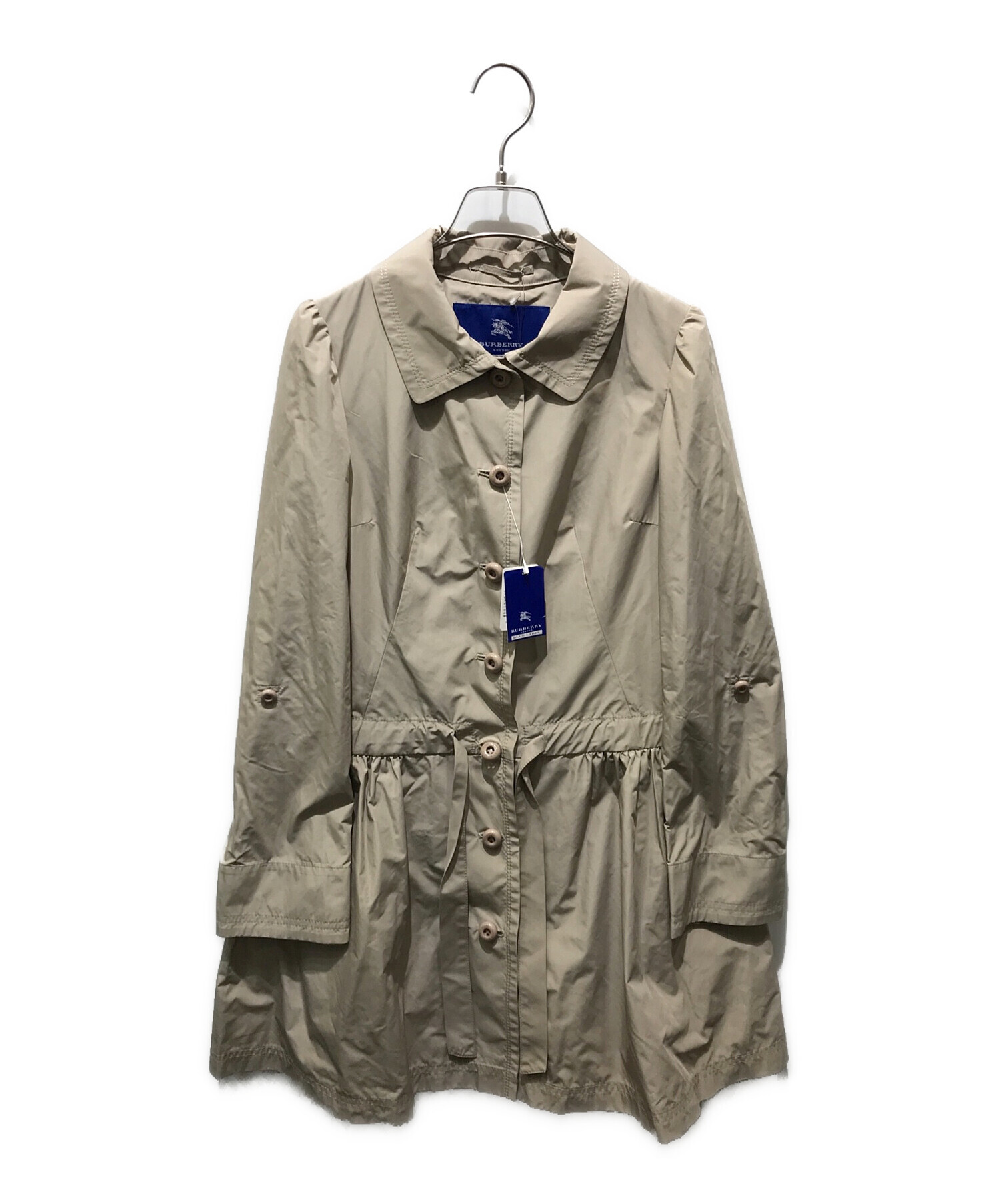 BURBERRY BLUE LABEL (バーバリーブルーレーベル) フレアコート　E1A30-599-40 ベージュ サイズ:38 未使用品