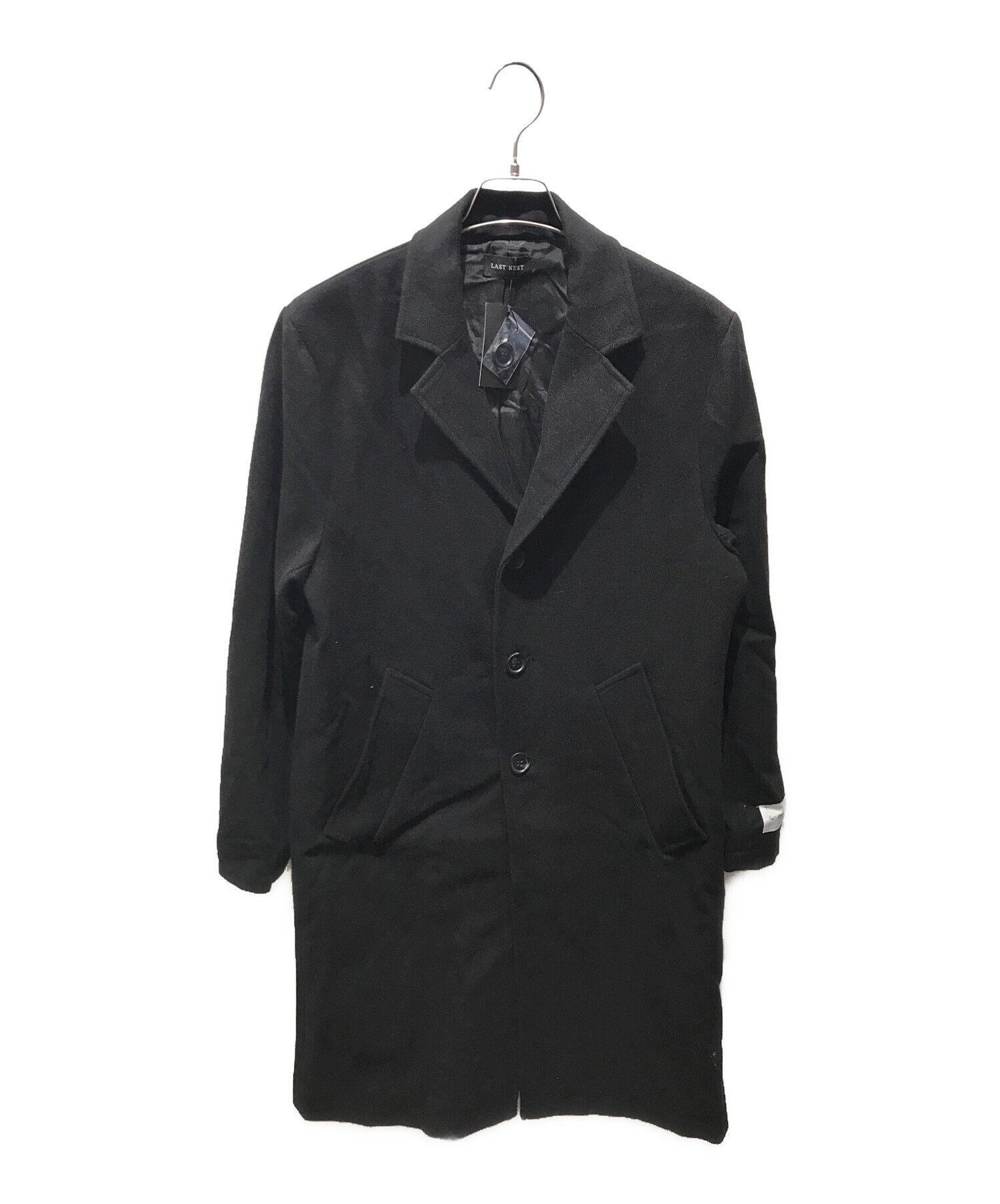 中古・古着通販】LAST NEST (ラストネスト) LONG WOOL COAT DK-ZH17-S ブラック サイズ:M  未使用品｜ブランド・古着通販 トレファク公式【TREFAC FASHION】スマホサイト