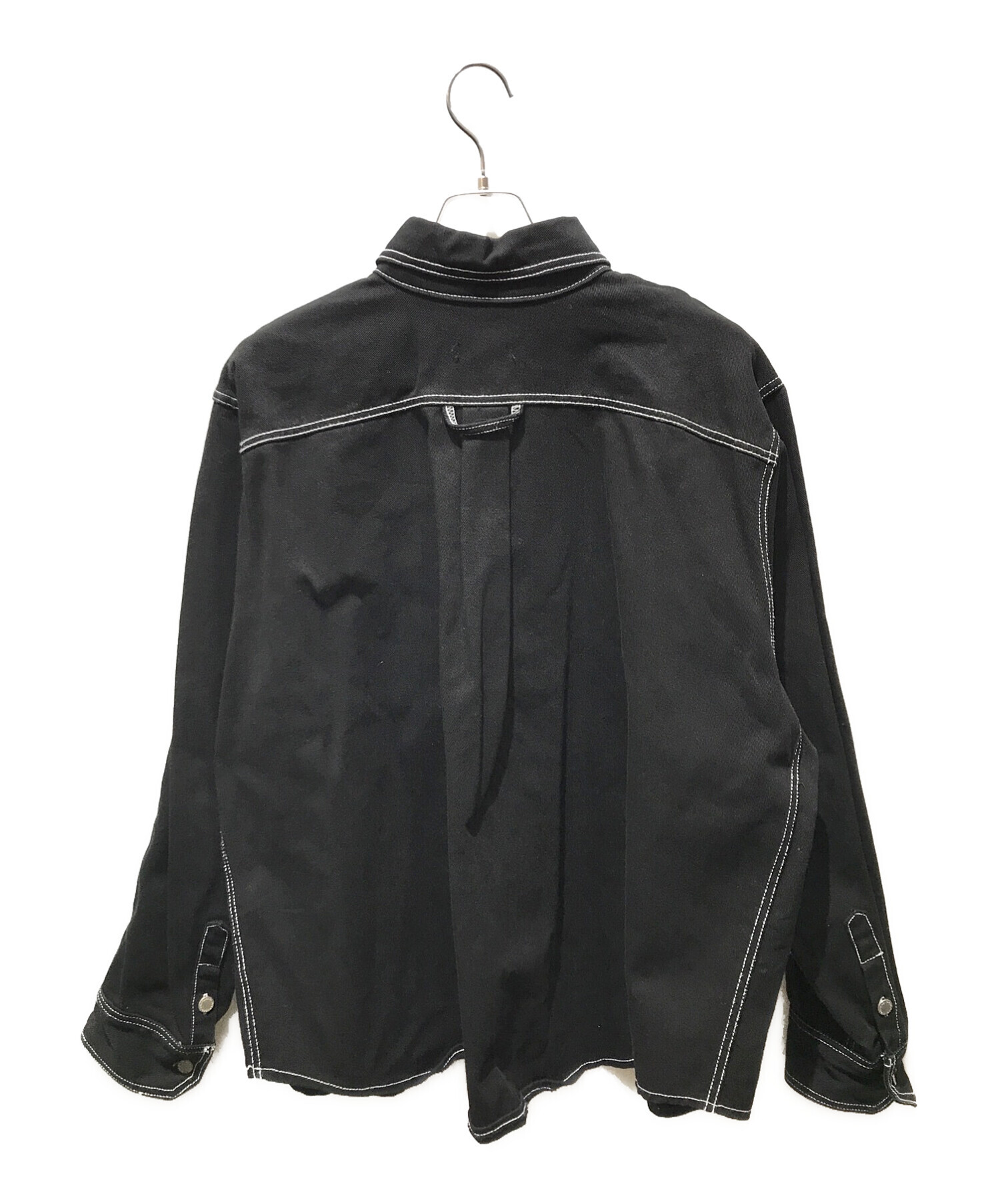 OVER LOAD (オーバーロード) overfit denim jacket ブラック サイズ:記載無しの為実寸参照
