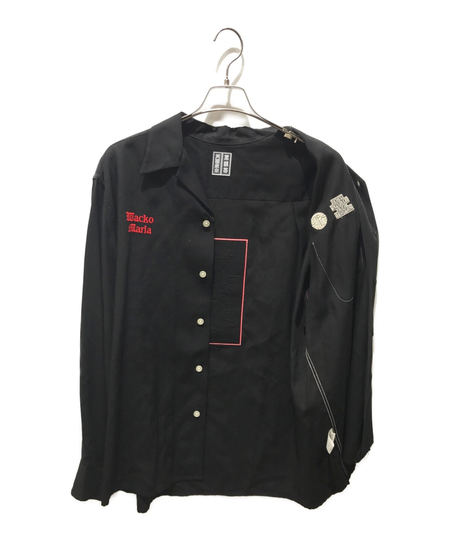 中古・古着通販】BlackEyePatch (ブラックアイパッチ) WACKO MARIA (ワコマリア) 50'S SHIRT  L/S(TYPE-1) ブラック サイズ:L｜ブランド・古着通販 トレファク公式【TREFAC FASHION】スマホサイト